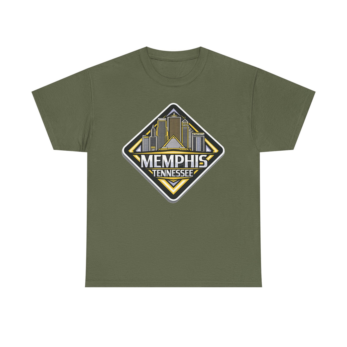 Memphis Tennessee Skyline T‑Shirt — Retro City Badge Tee