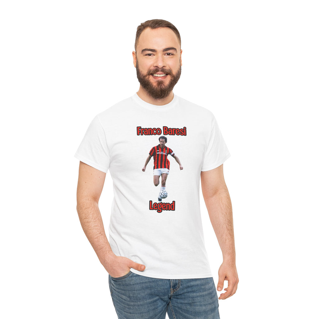 Franco Baresi Legend Tee — AC Milan Retro Soccer Graphic T-Shirt