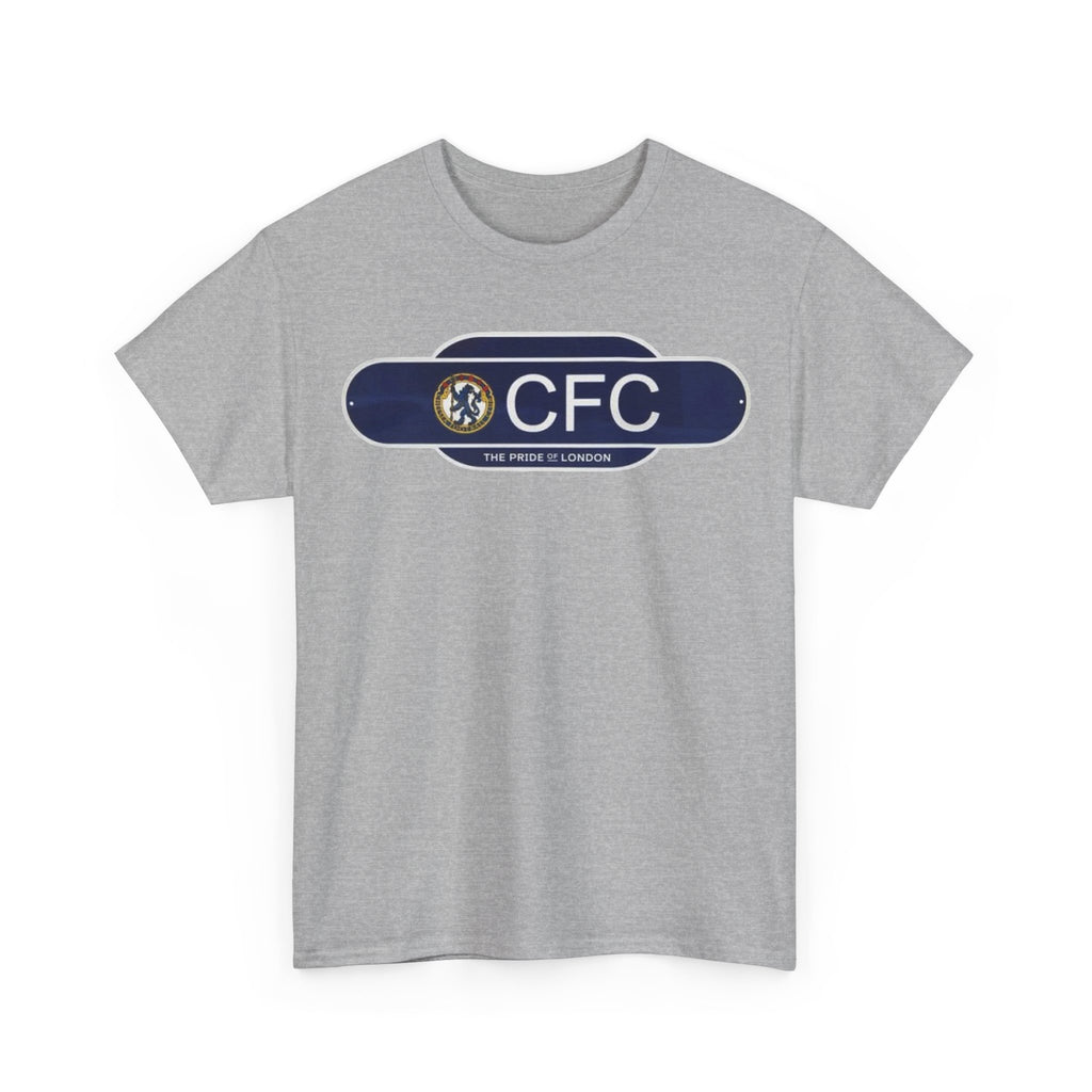 Chelsea Railway Sign Crest Logo T‑Shirt — Retro Football Badge Tee