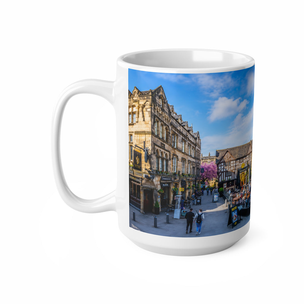 Manchester England Street Scene Ceramic Coffee Mug — 11oz & 15oz