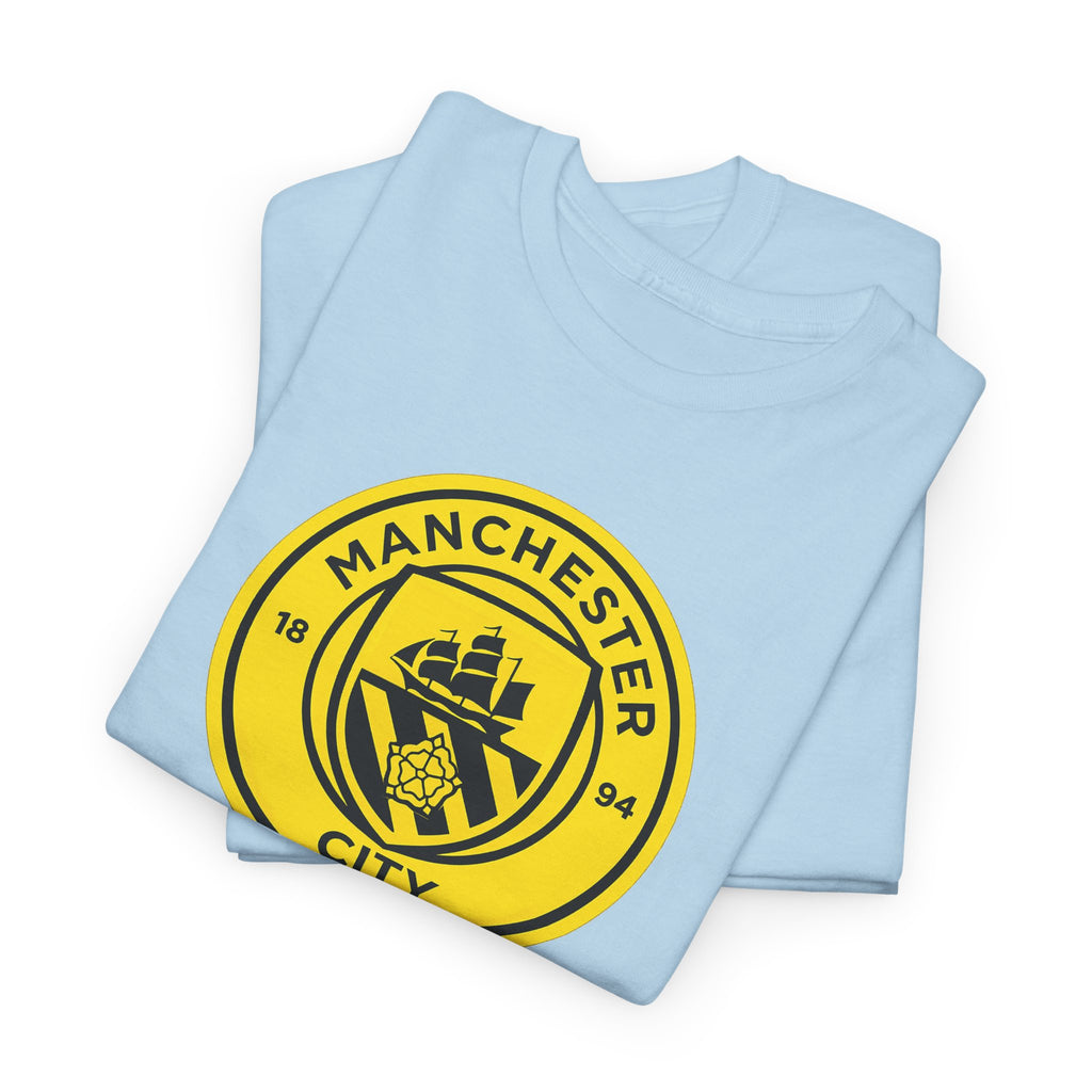 Manchester City Yellow Crest T-Shirt