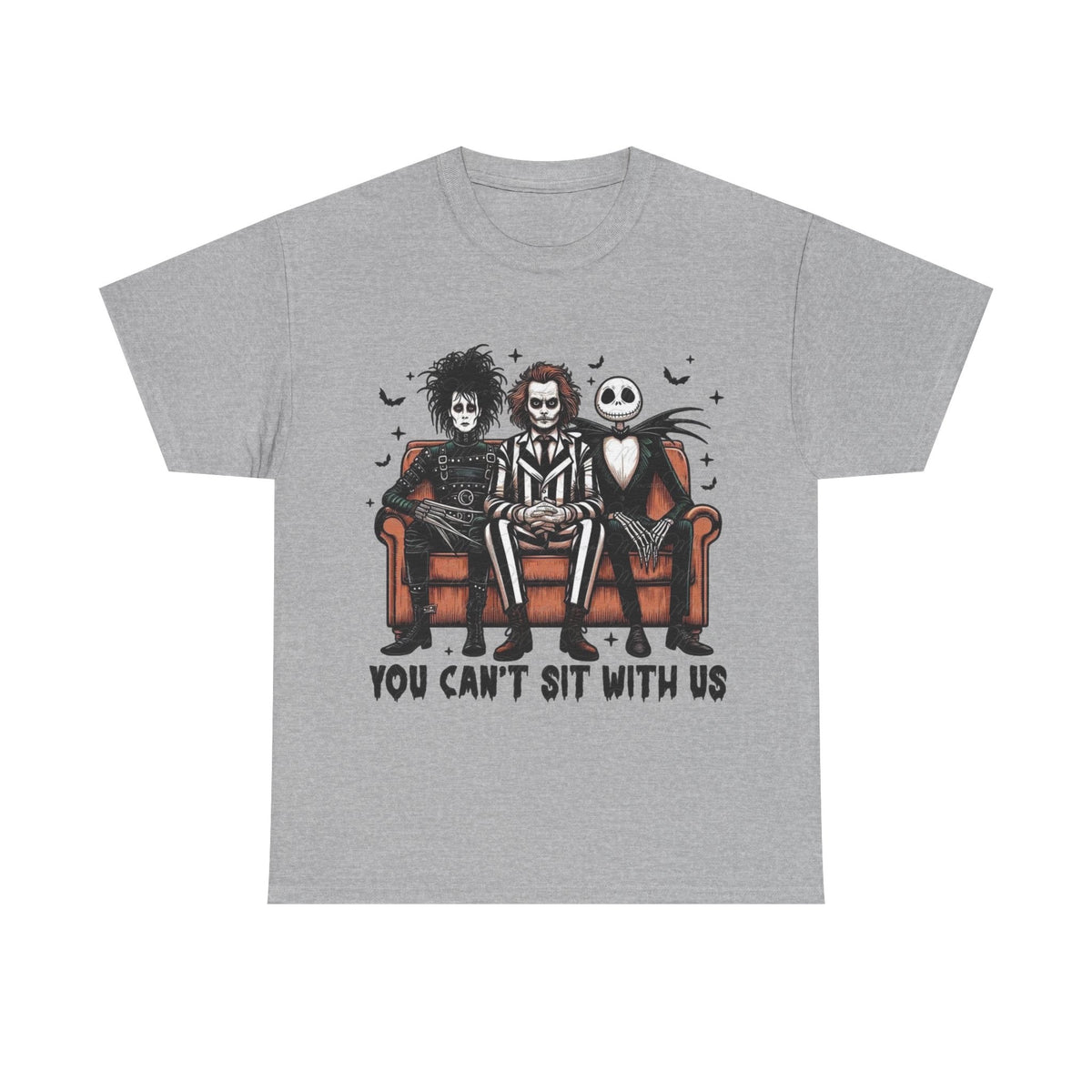 Johnny Depp Graphic Tee — 'You Can't Sit With Us' Halloween Horror Trio T-Shirt
