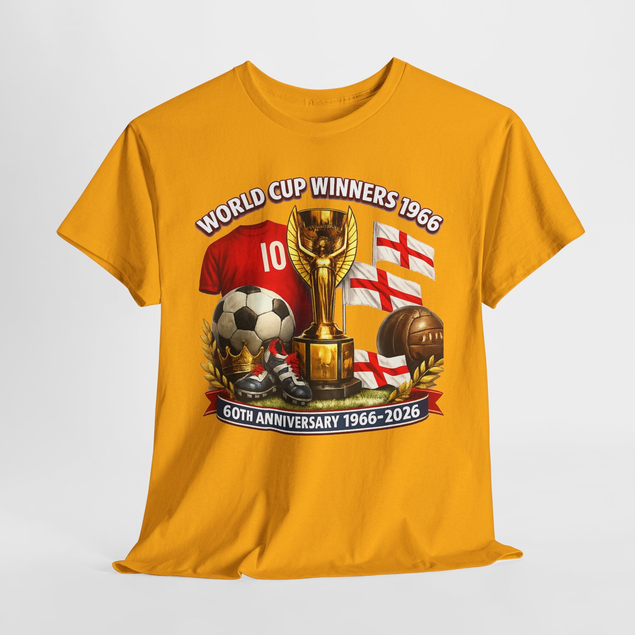 1966 World Cup Winners T‑Shirt — 60th Anniversary England Football Tribute