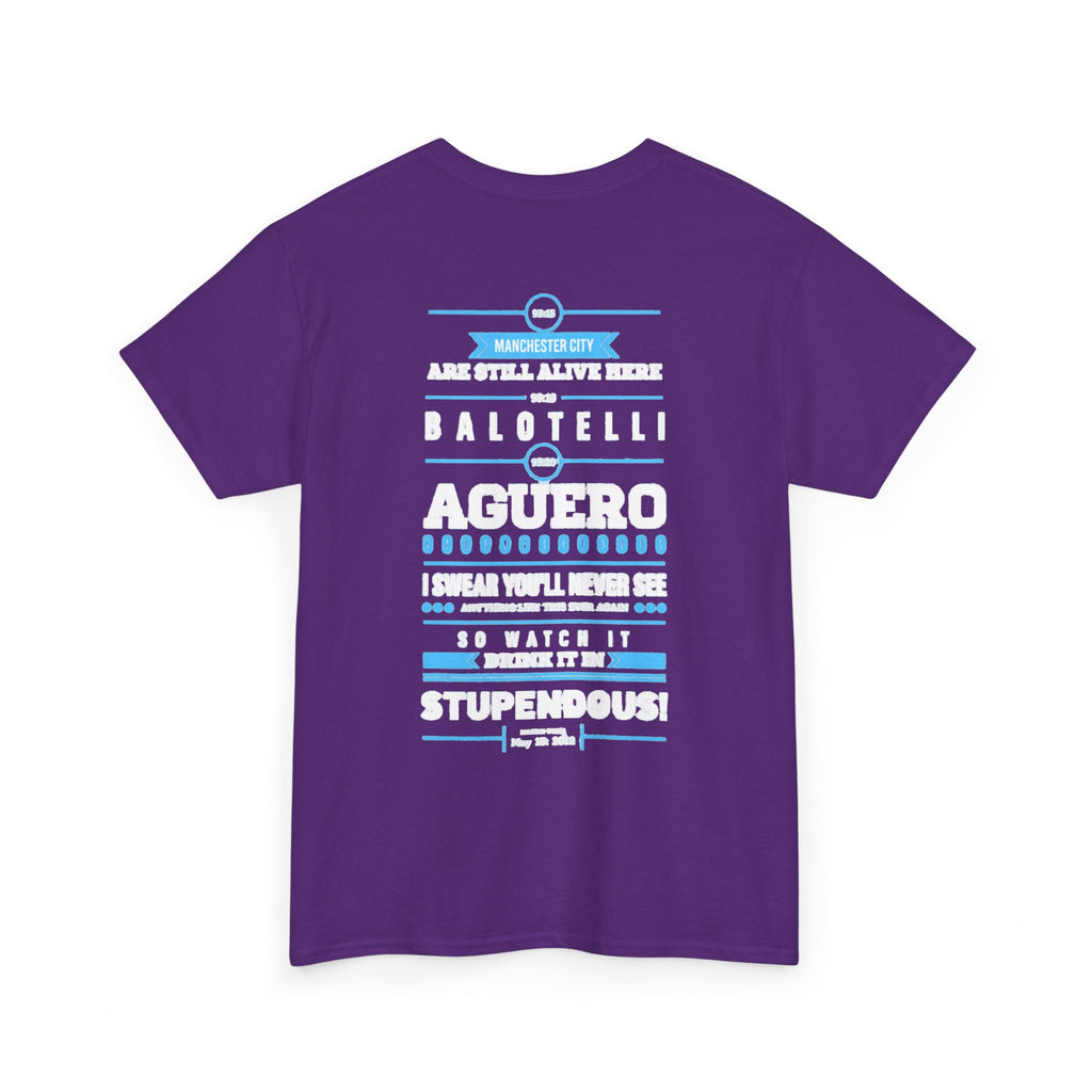 Manchester City Vintage Football Tee — Aguero & Balotelli Fan Shirt