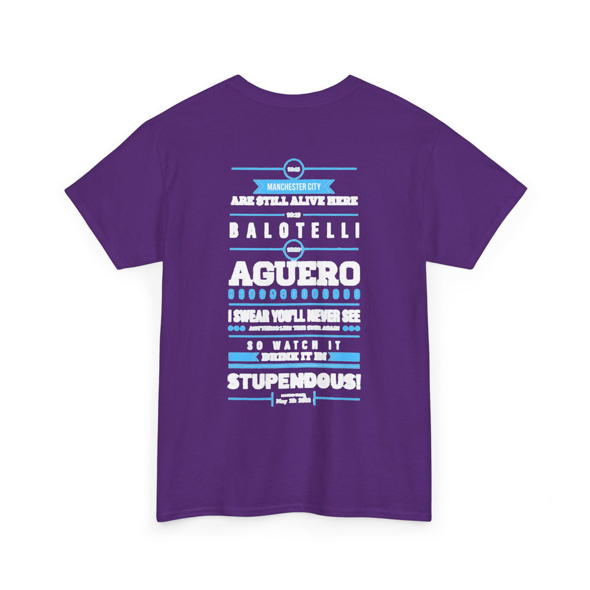 Manchester City Vintage Football Tee — Aguero & Balotelli Fan Shirt