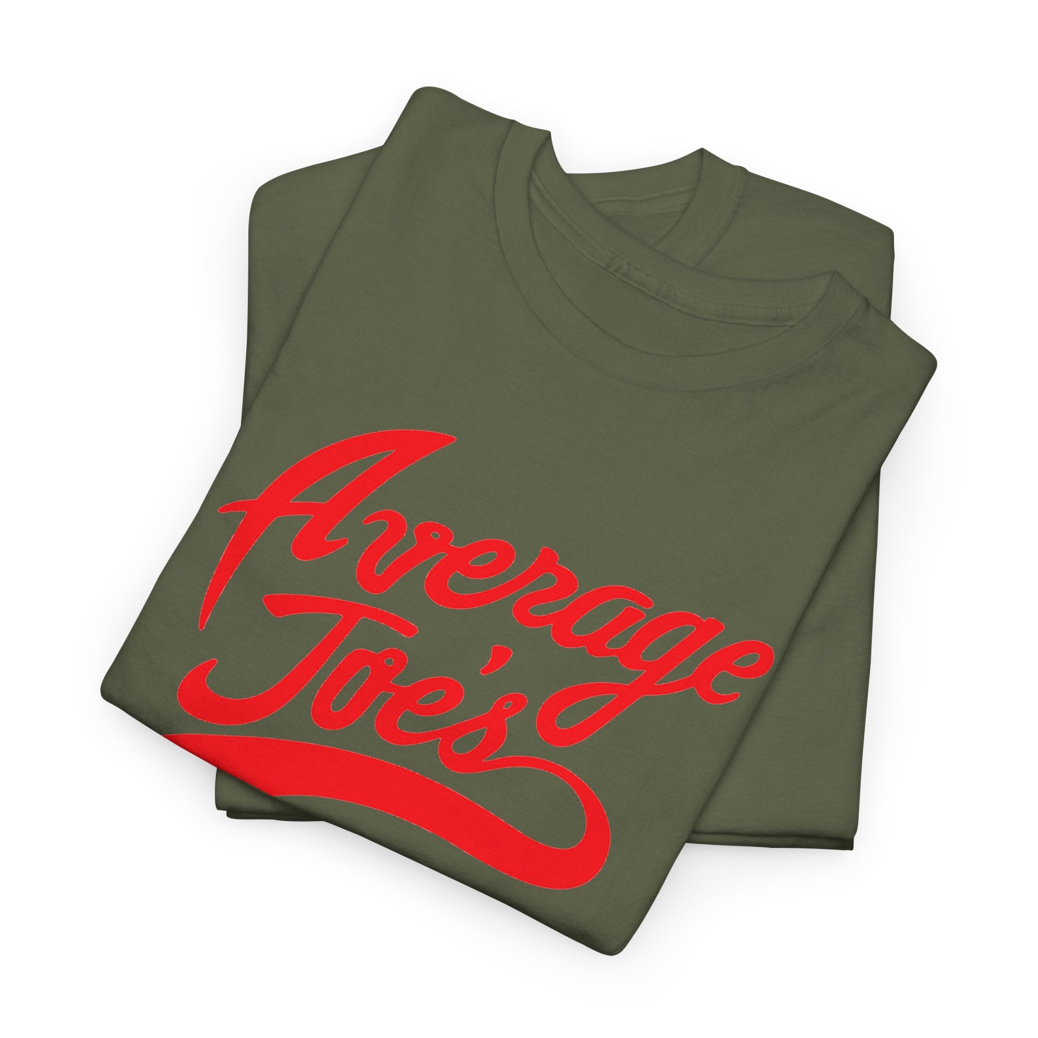 Average Joe's Graphic Tee — Retro Script White T-Shirt