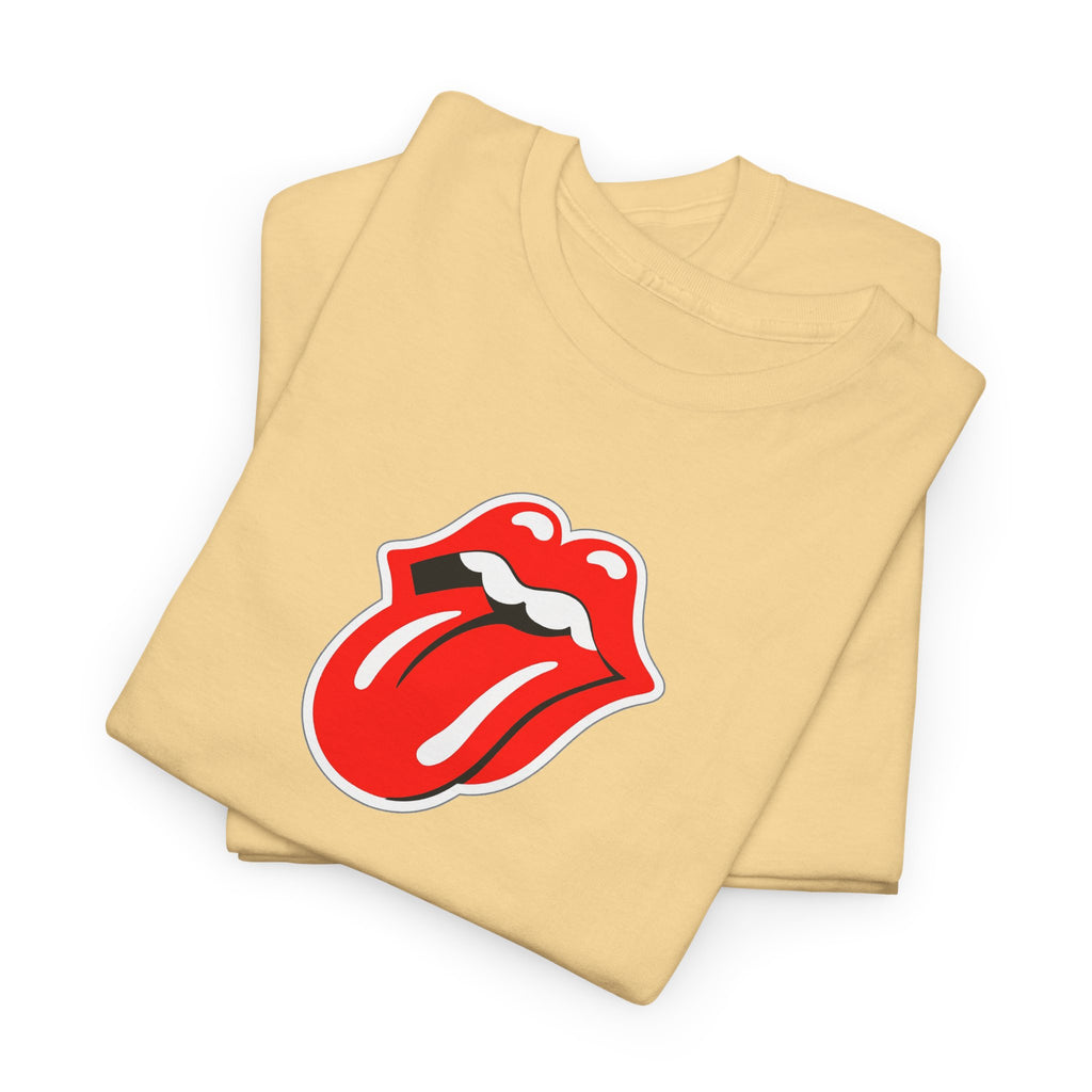 Rock Retro Red Tongue and Lips Graphic Tee
