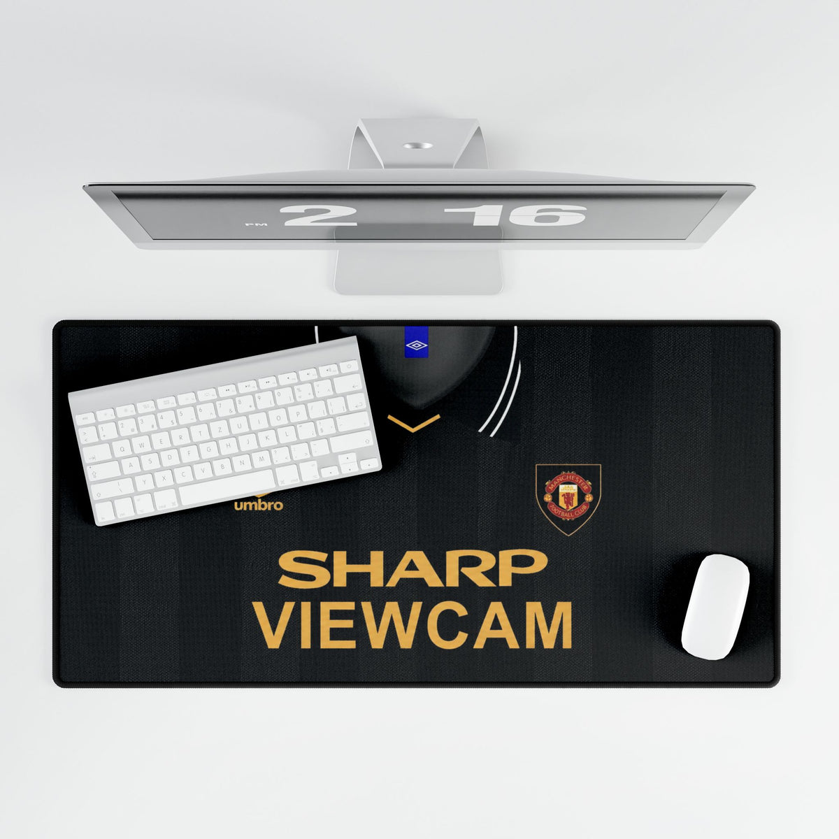 Manchester United Retro Inspired Football Jersey "Sharp Viewcam" Gaming Mouse Pad