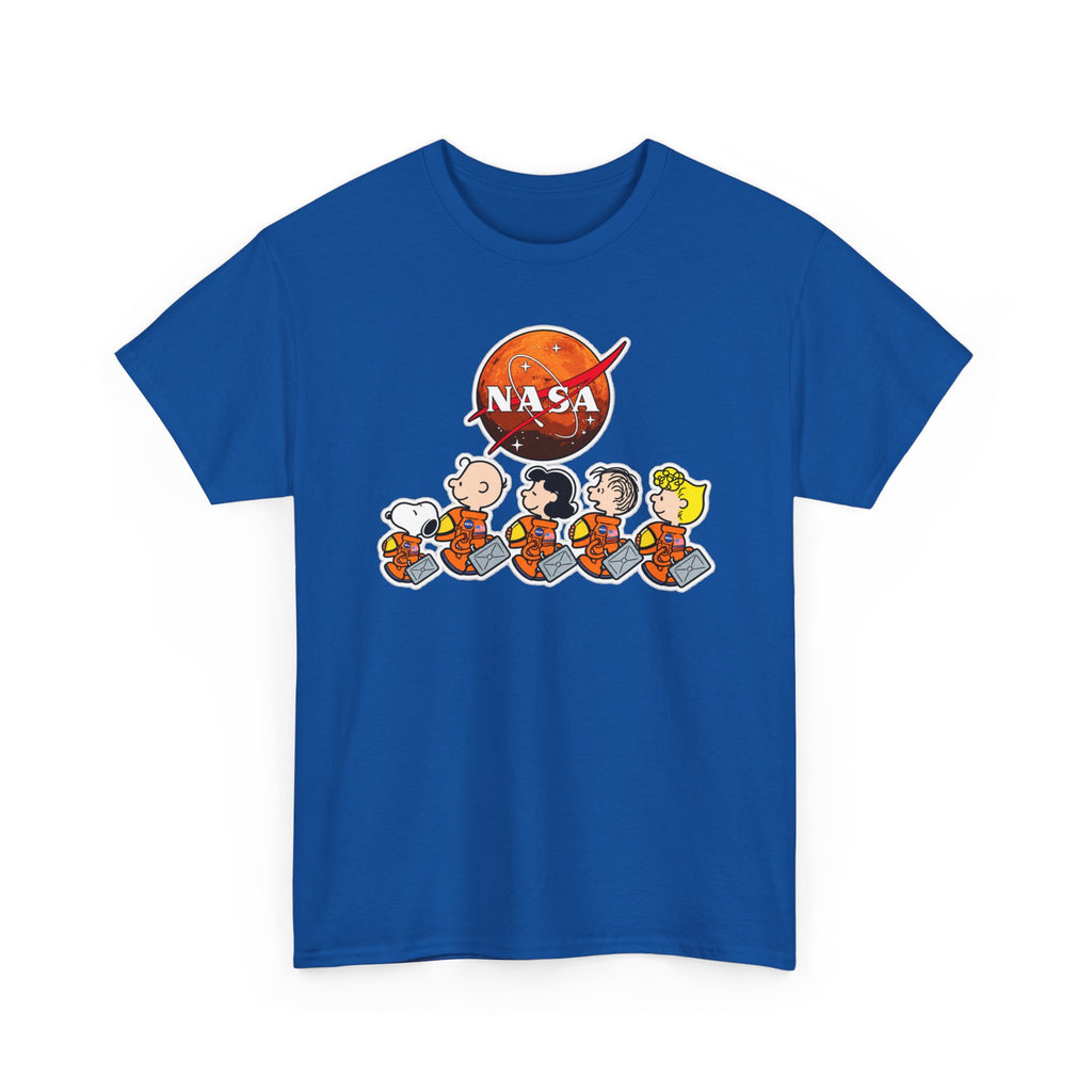 NASA Peanuts Cartoon T‑Shirt — Retro Space Snoopy & Crew Graphic Tee