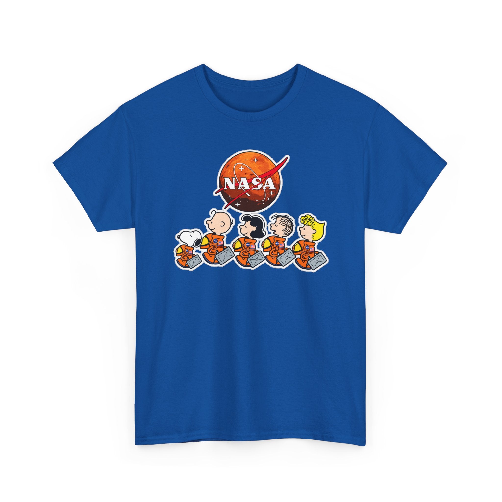 NASA Peanuts Cartoon T‑Shirt — Retro Space Snoopy & Crew Graphic Tee