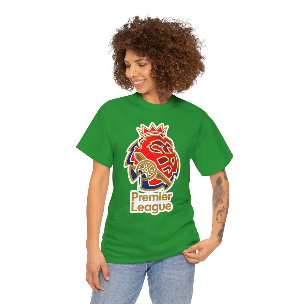 Arsenal Premier League Lion Logo T-Shirt — Soccer Fan Tee
