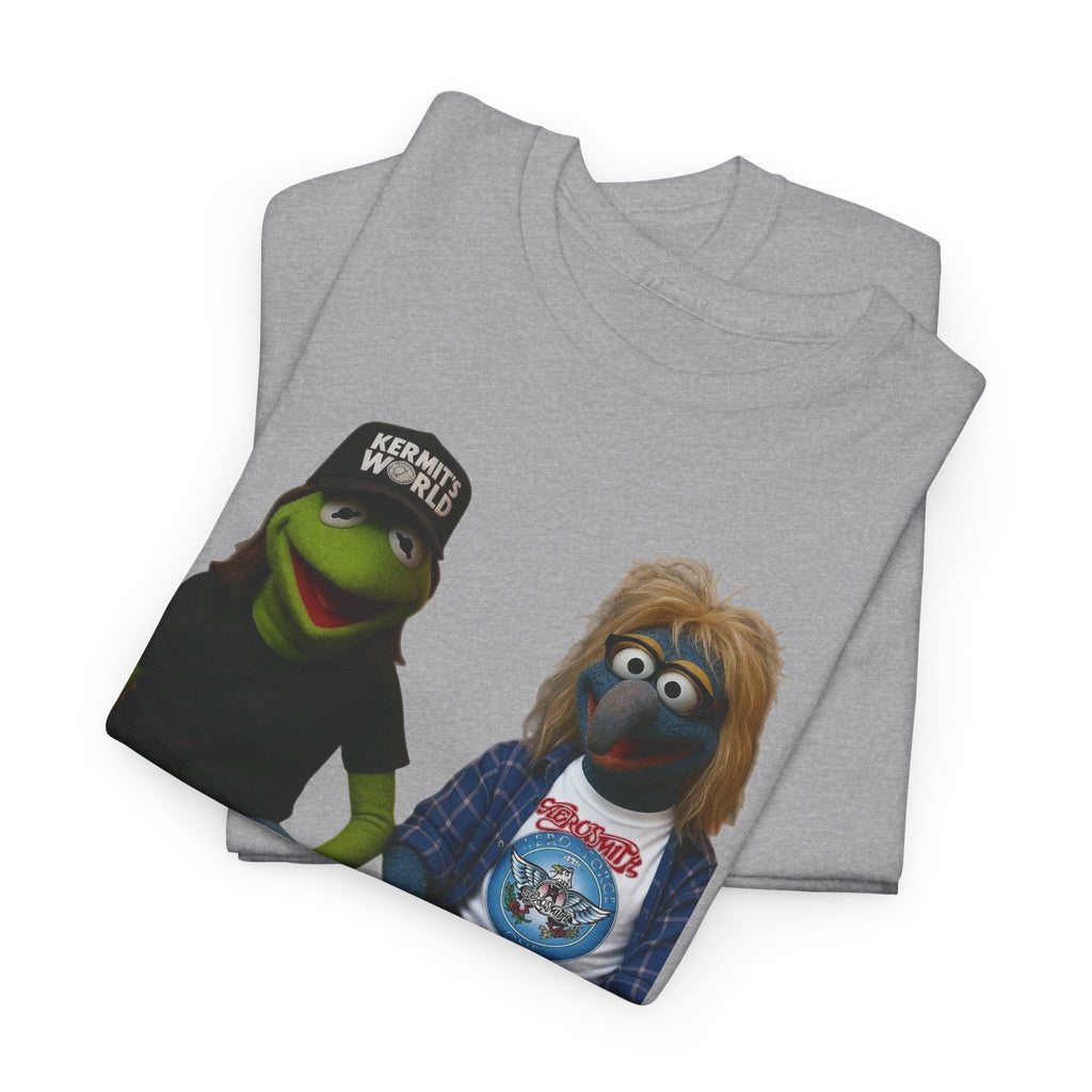 Kermit & Gonzo Waynes World Inspired Character Graphic T-Shirt