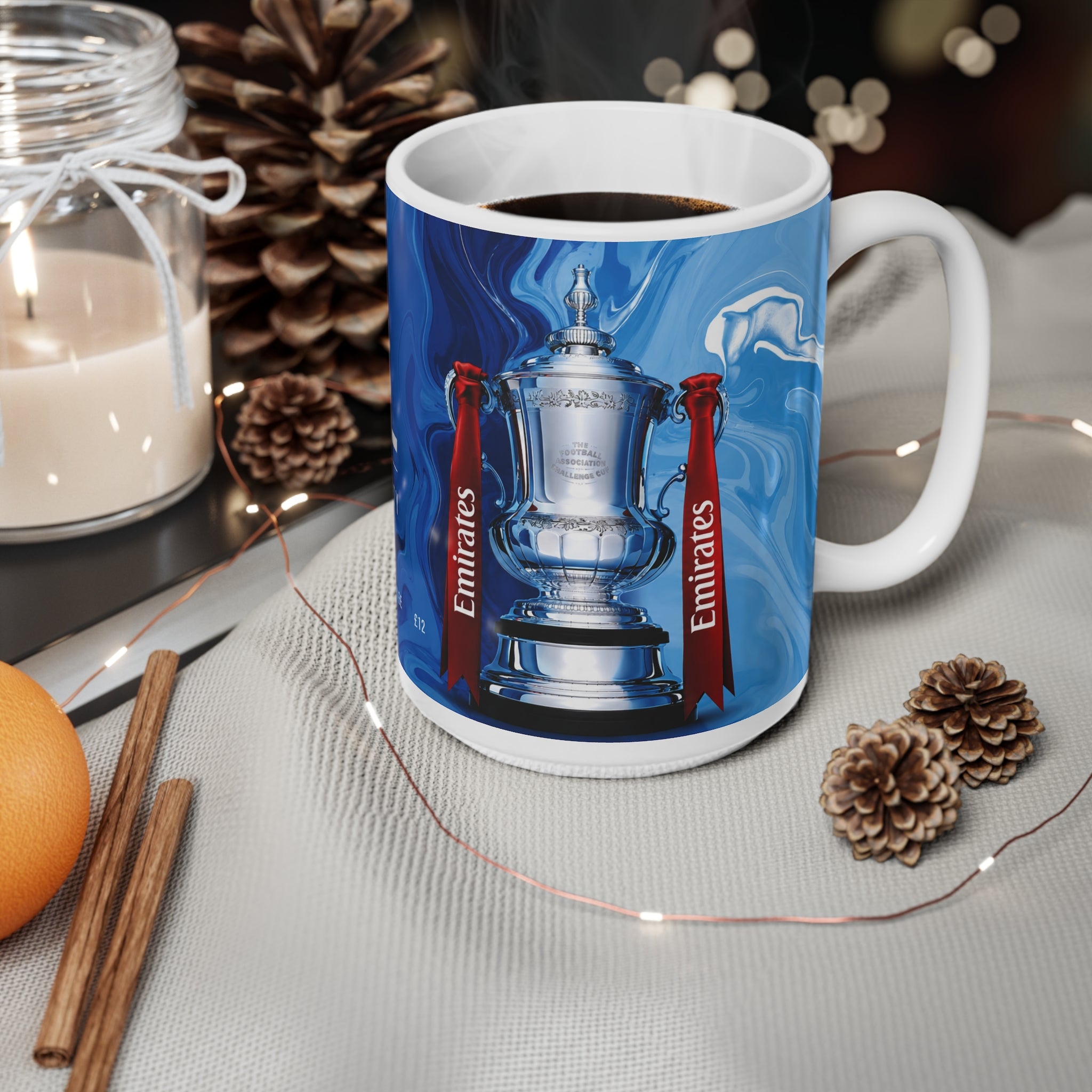 2026 FA Cup Final Programme Cover Inspired Ceramic Mug – Chelsea vs Manchester City 11oz/15oz