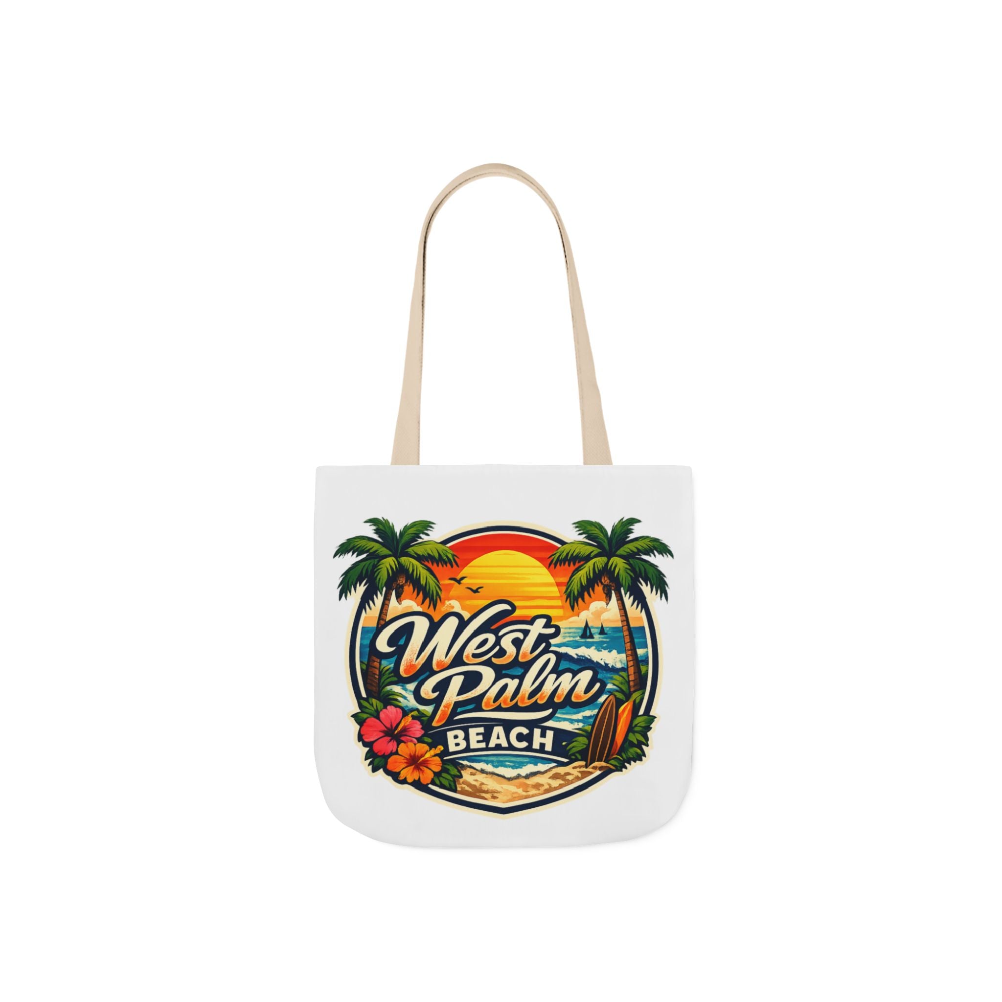 West Palm Beach Vintage Sunset Tote