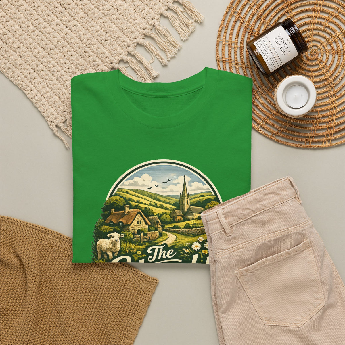 Cotswolds Vintage Landscape T‑Shirt — The Cotswolds Countryside Tee