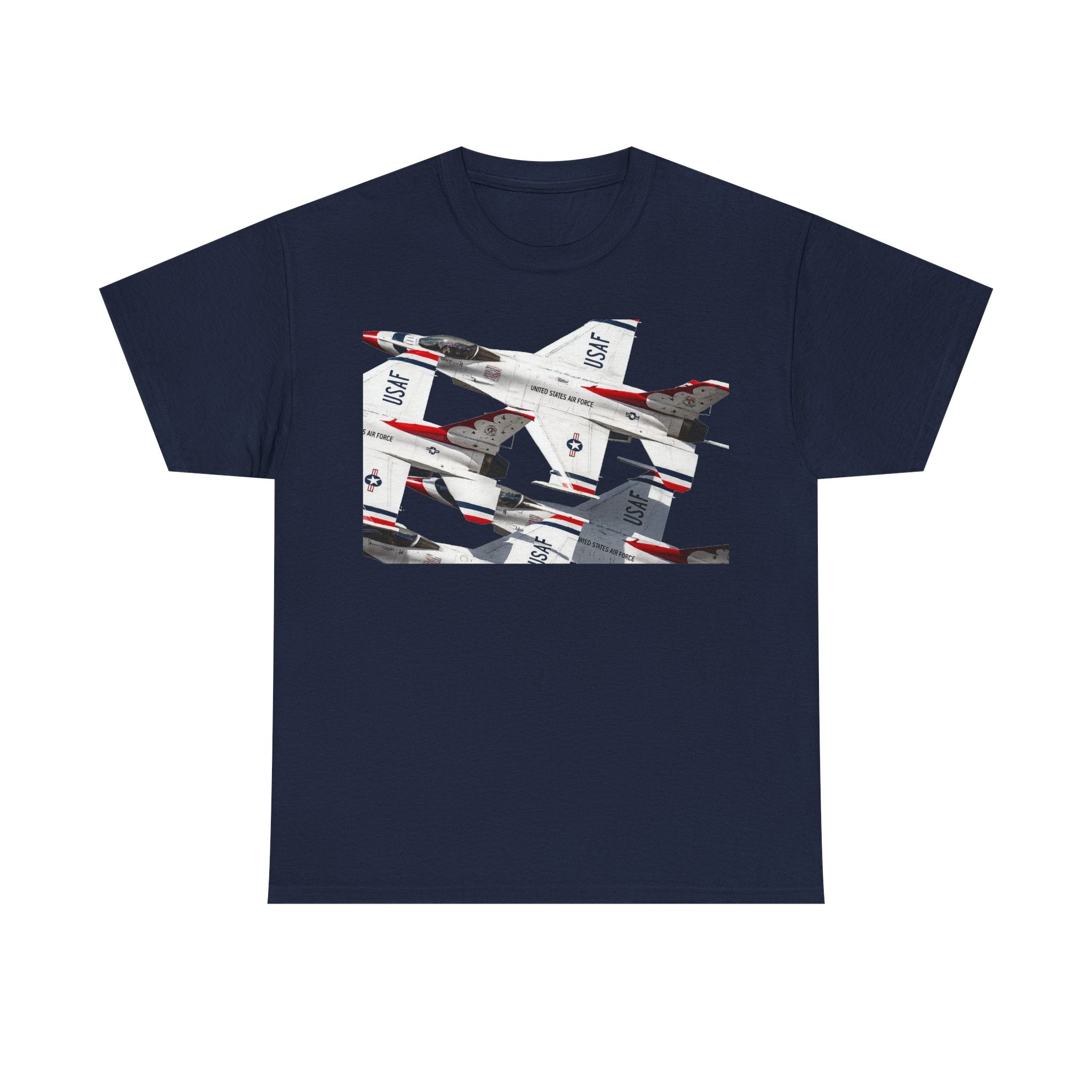 Thunderbirds Jet Formation T‑Shirt — Military Aviation Fighter Jets Tee
