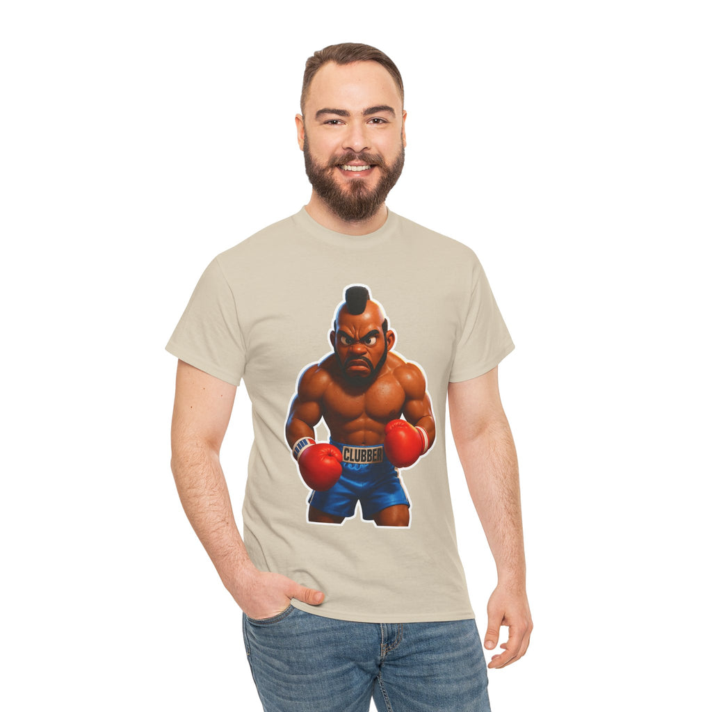 MR T Clubber Lang Boxer Character Tee — Tough Guy Cartoon Boxing T-Shirt