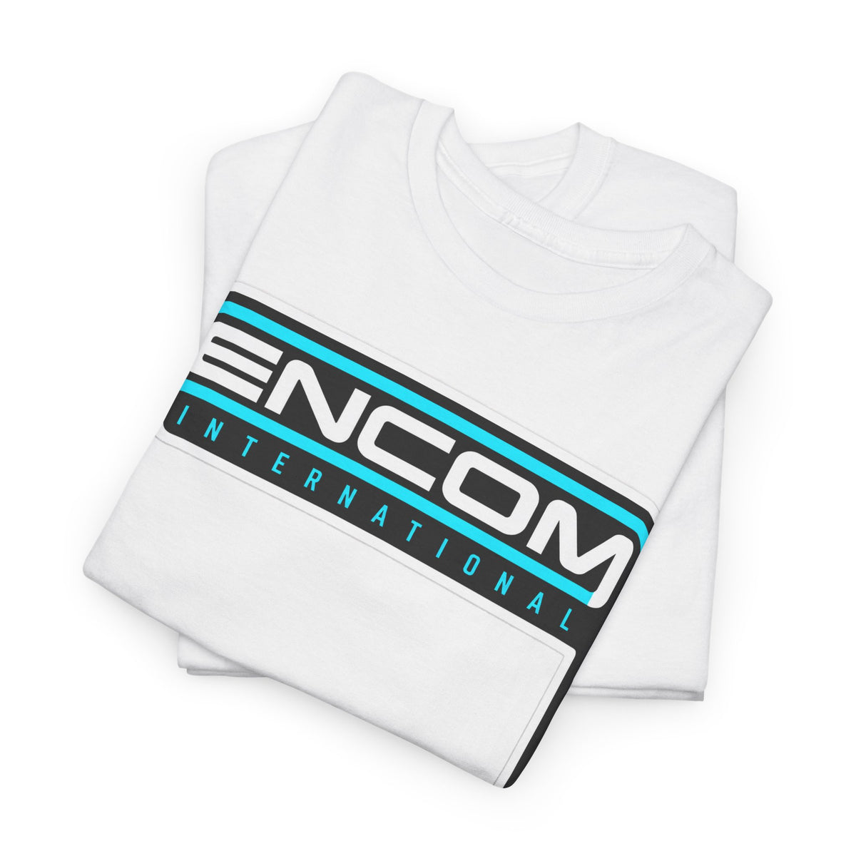 ENCOM International Logo Cotton T-Shirt — Retro Tech Gaming Tee