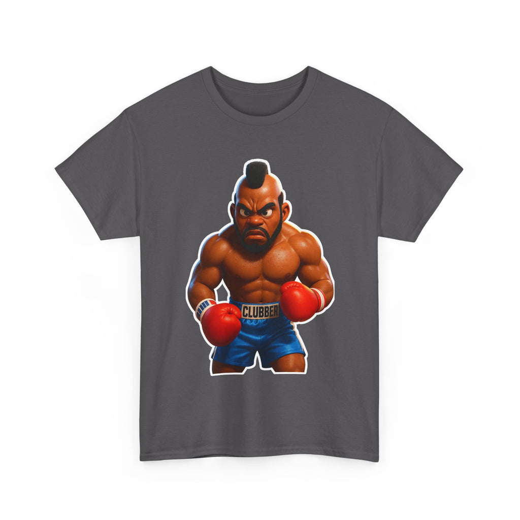 MR T Clubber Lang Boxer Character Tee — Tough Guy Cartoon Boxing T-Shirt