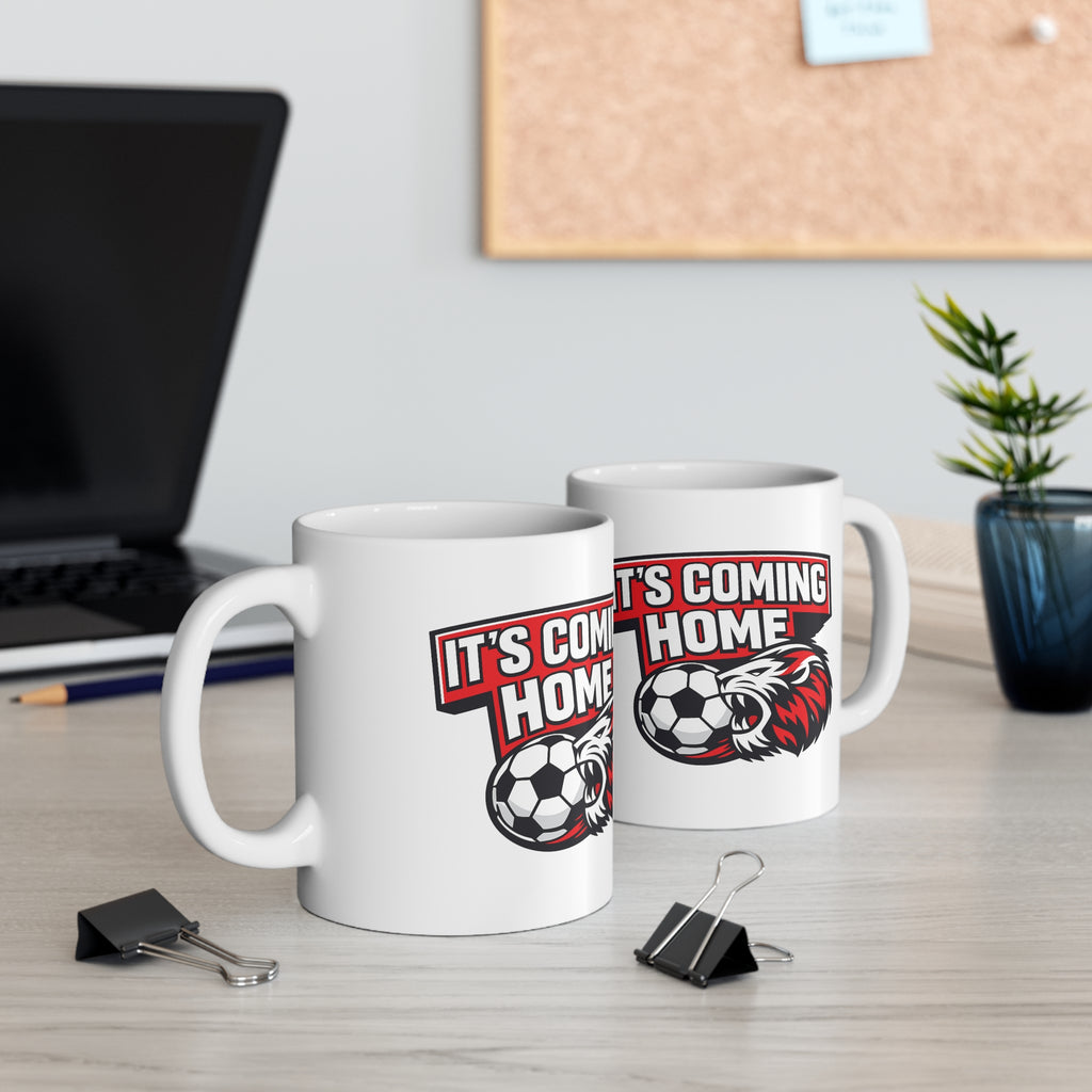 It's Coming Home England Soccer Mug — Ceramic Coffee Cup (11oz & 15oz)