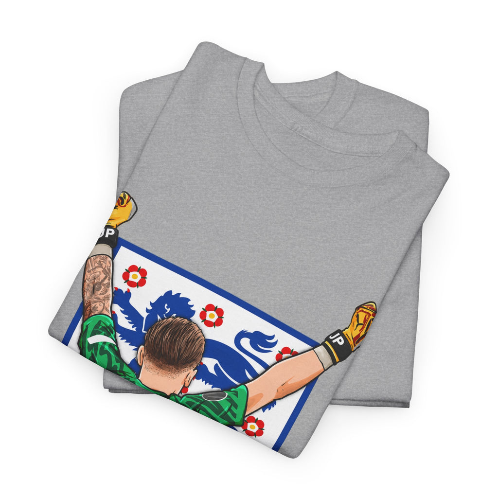 Pickford England Number 1 Goalkeeper Graphic Tee — Victory Pose Jersey Design