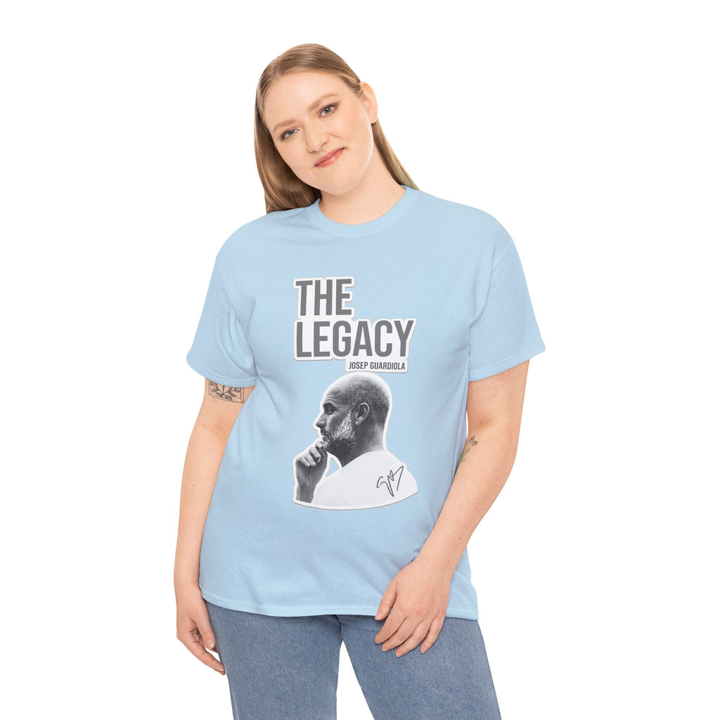 Pep Guardiola Manchester City The Legacy Tee — Inspirational Portrait Graphic T-Shirt