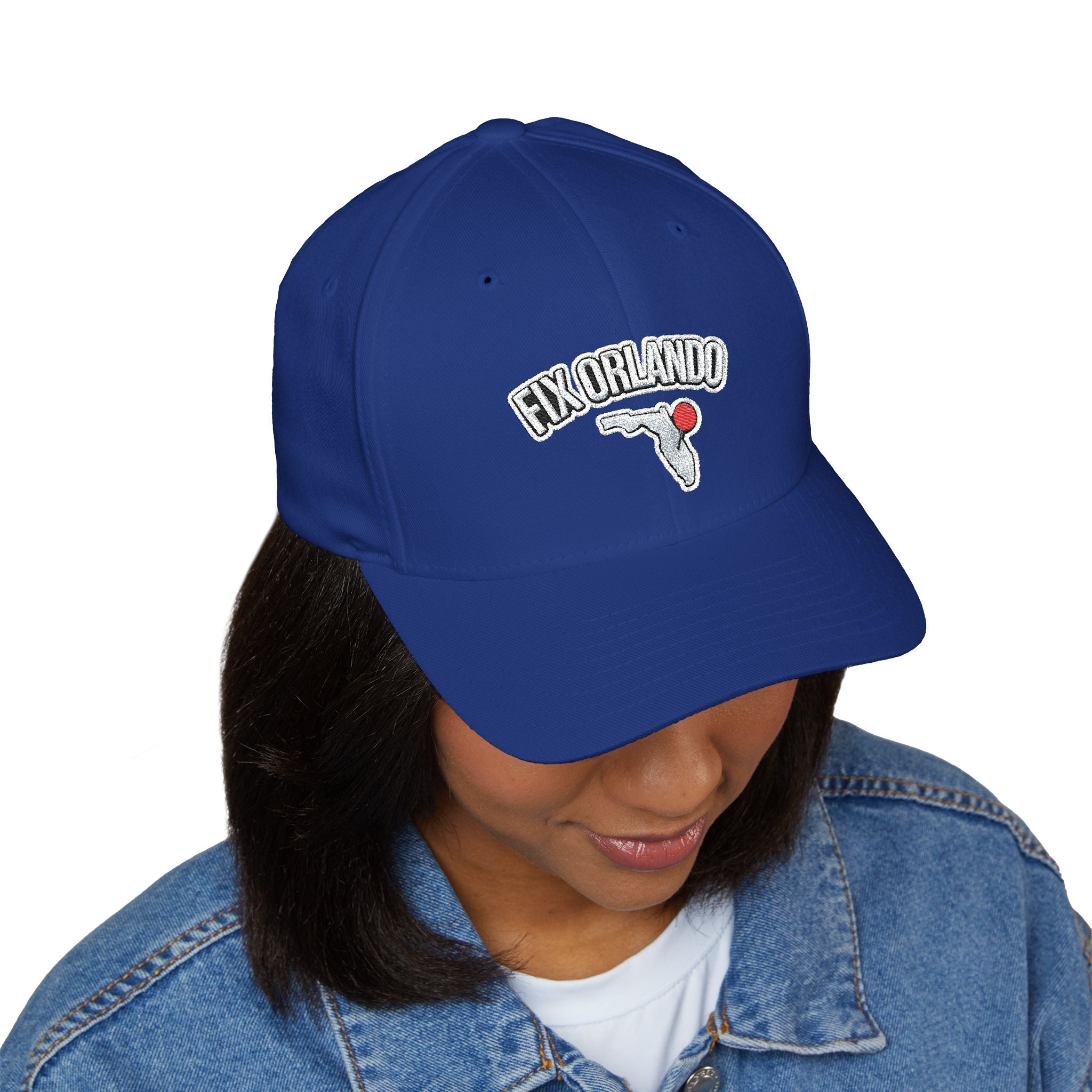 Fix Orlando Embroidered Cap — Vintage Palm & Golf Ball Hat