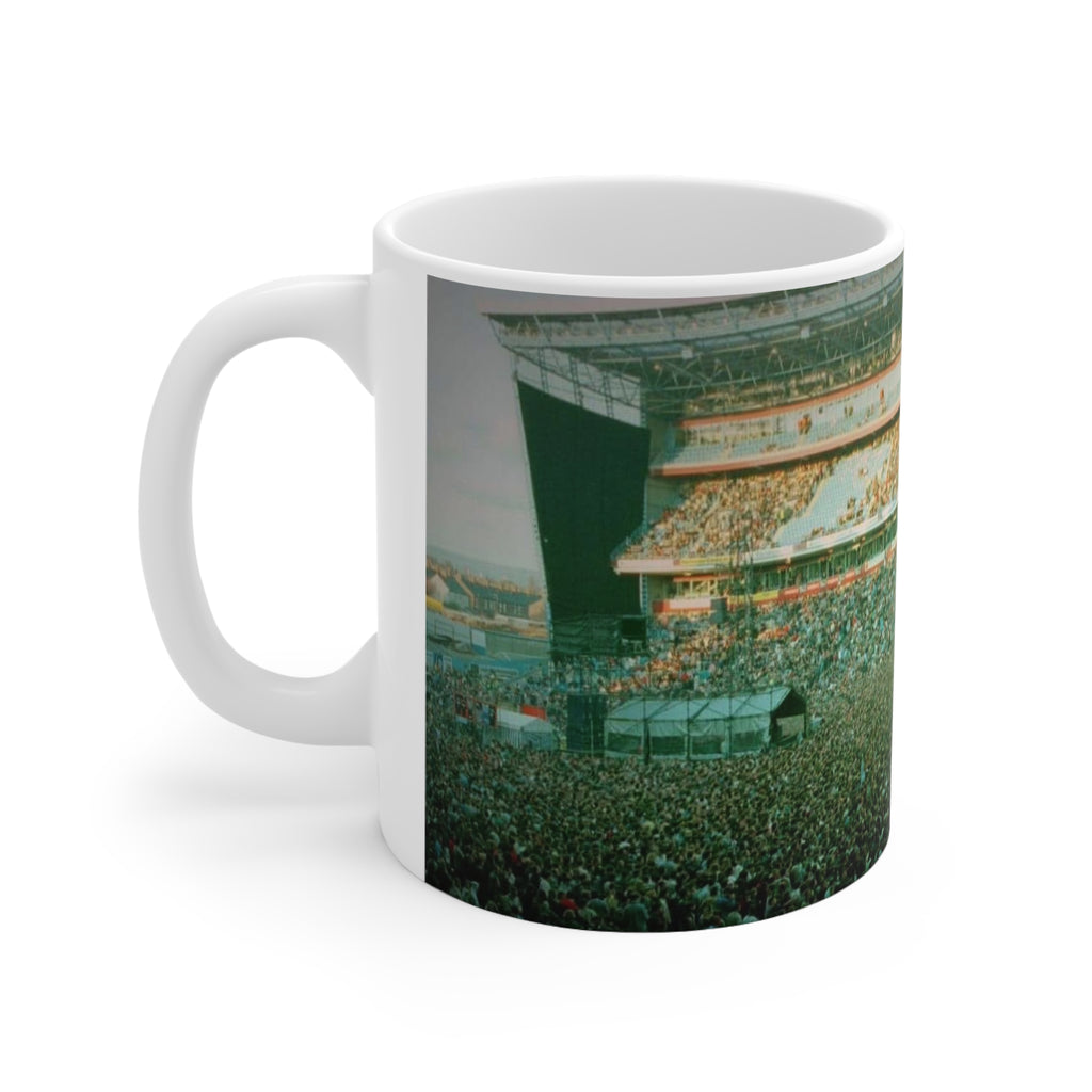 Oasis at Maine Road Stadium Concert Crowd Photo Mug — Vintage Live Music Coffee Cup (11oz & 15oz)