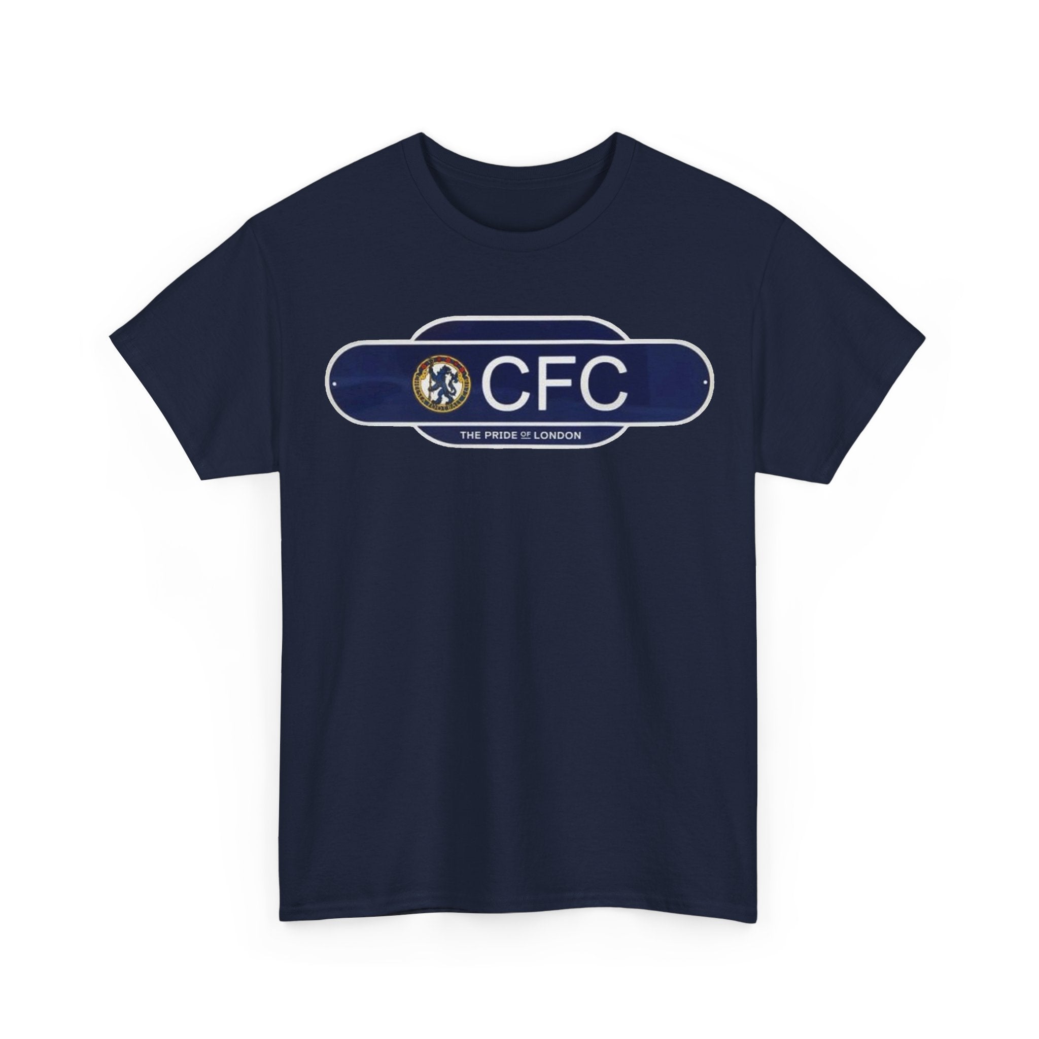 Chelsea Railway Sign Crest Logo T‑Shirt — Retro Football Badge Tee