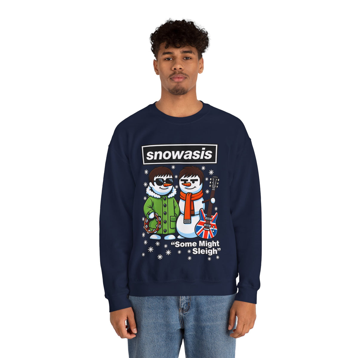 Snowasis "Some Might Sleigh" #Oasis Inspired Crewneck Sweatshirt