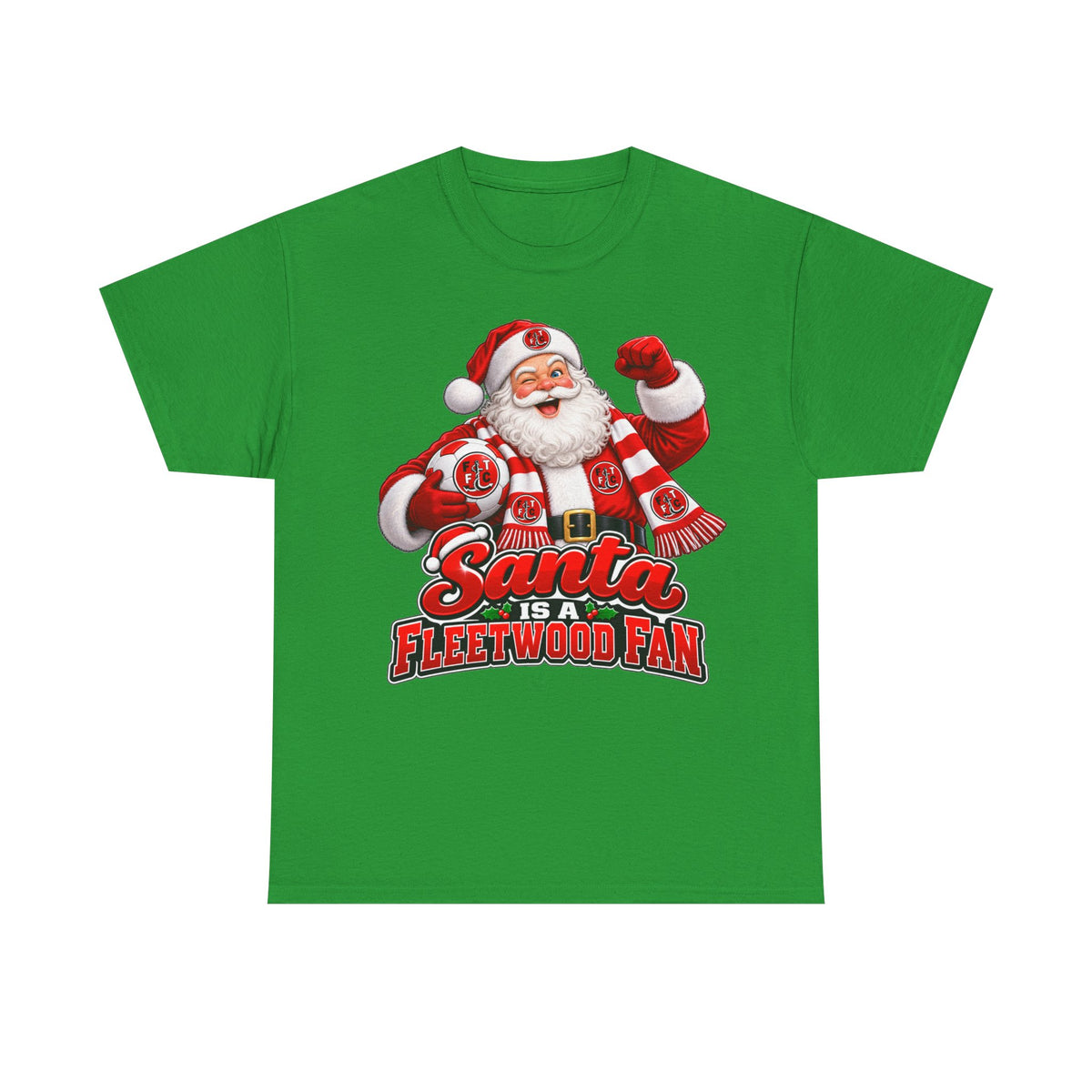 Santa Is a Fleetwood Fan Cotton T-Shirt