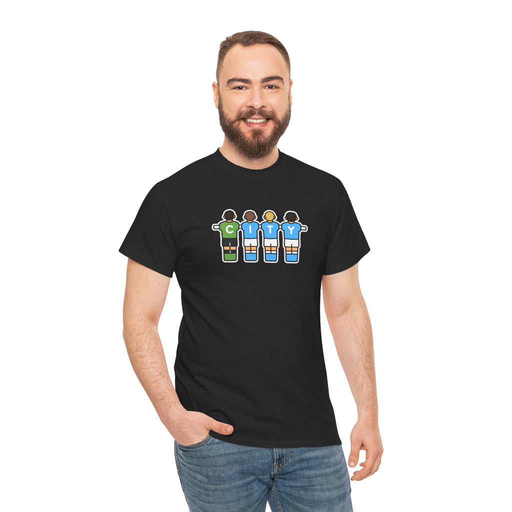 City Soccer Team Tee — Retro Foosball Players Graphic T-Shirt