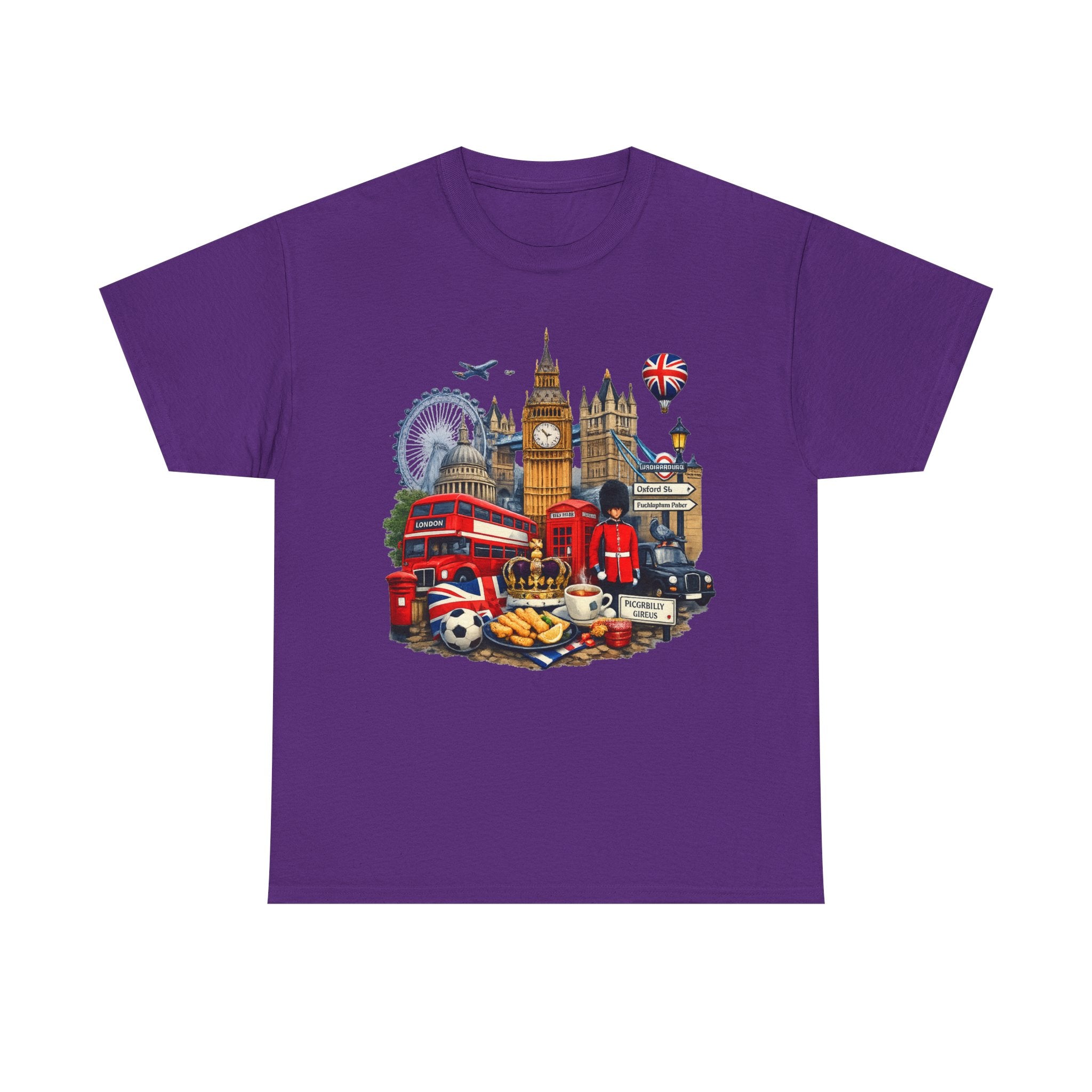 London Landmarks T‑Shirt — British Icons Collage Tee