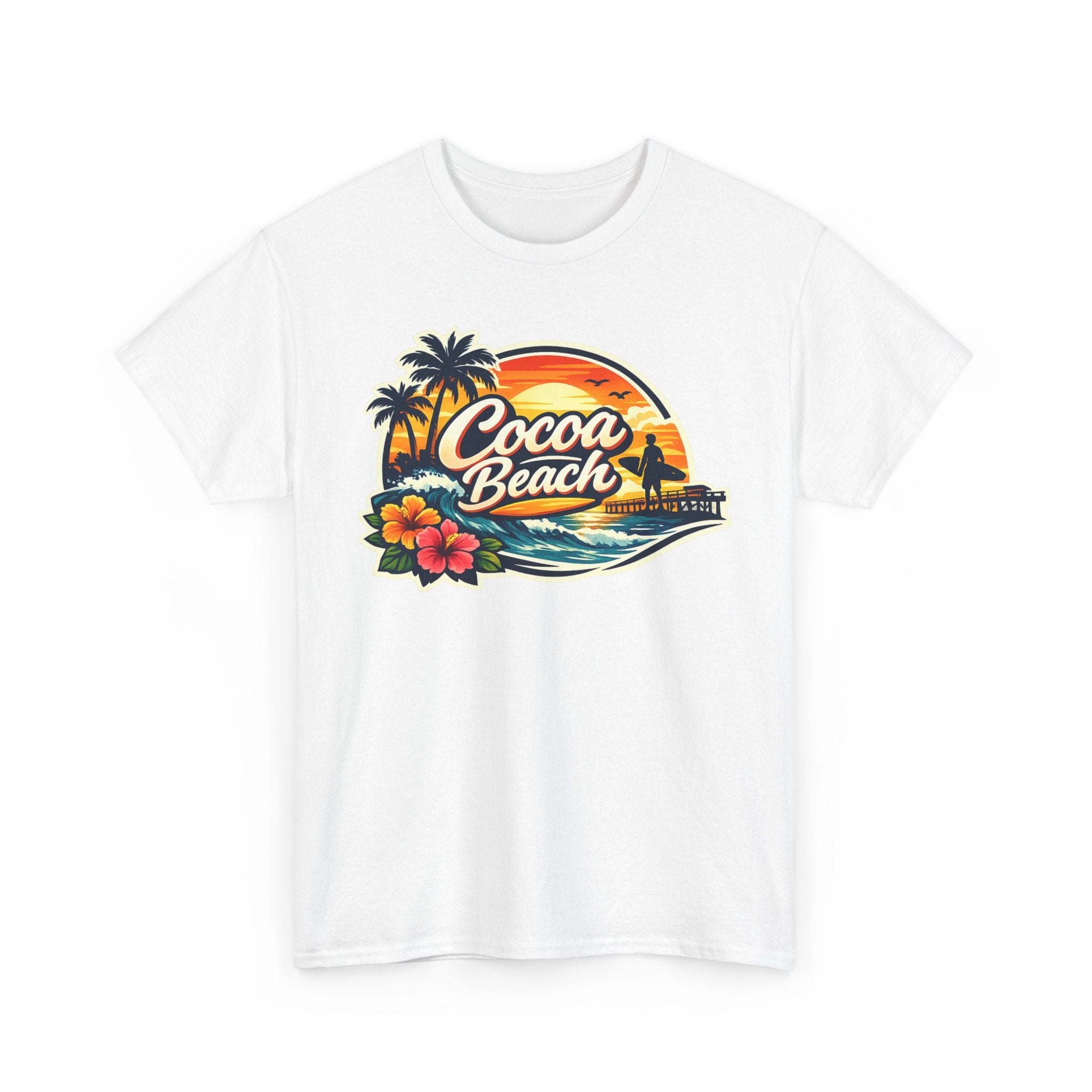 Cocoa Beach Vintage Sunset T-Shirt
