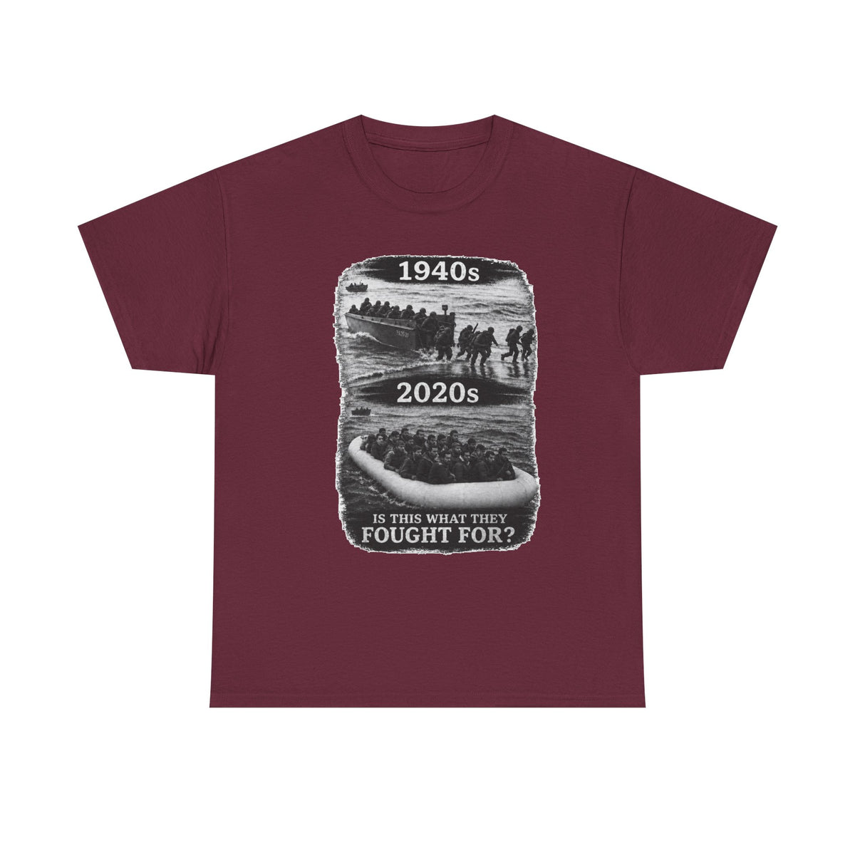 1940s vs 2020s Veterans Tribute Tee — "Is This What They Fought For?"