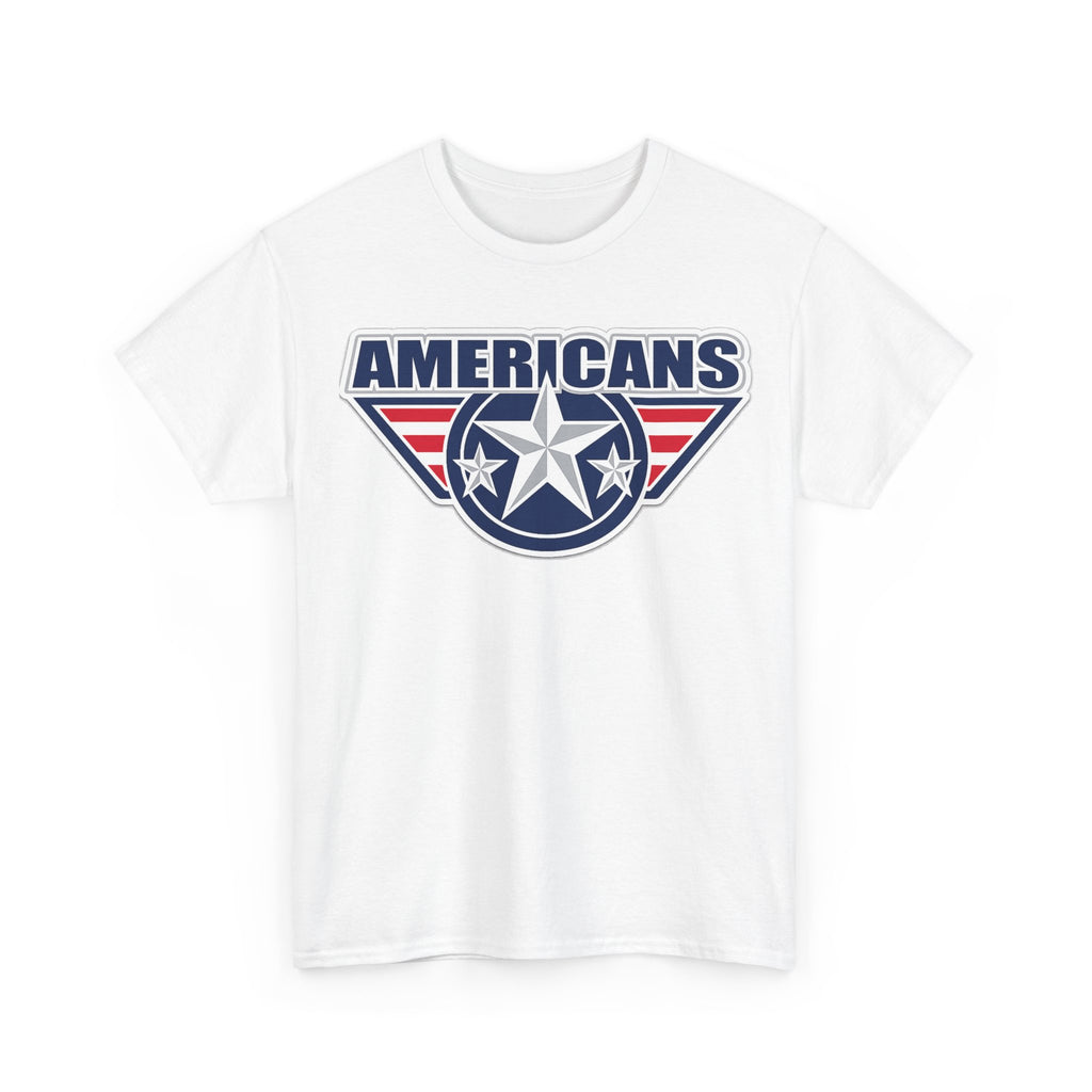 Americans Patriotic Star T‑Shirt — Red White Blue USA Graphic Tee