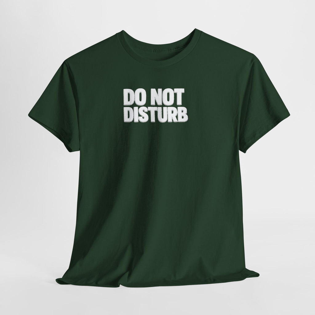 Do Not Disturb Tee — Black Graphic Statement T-Shirt