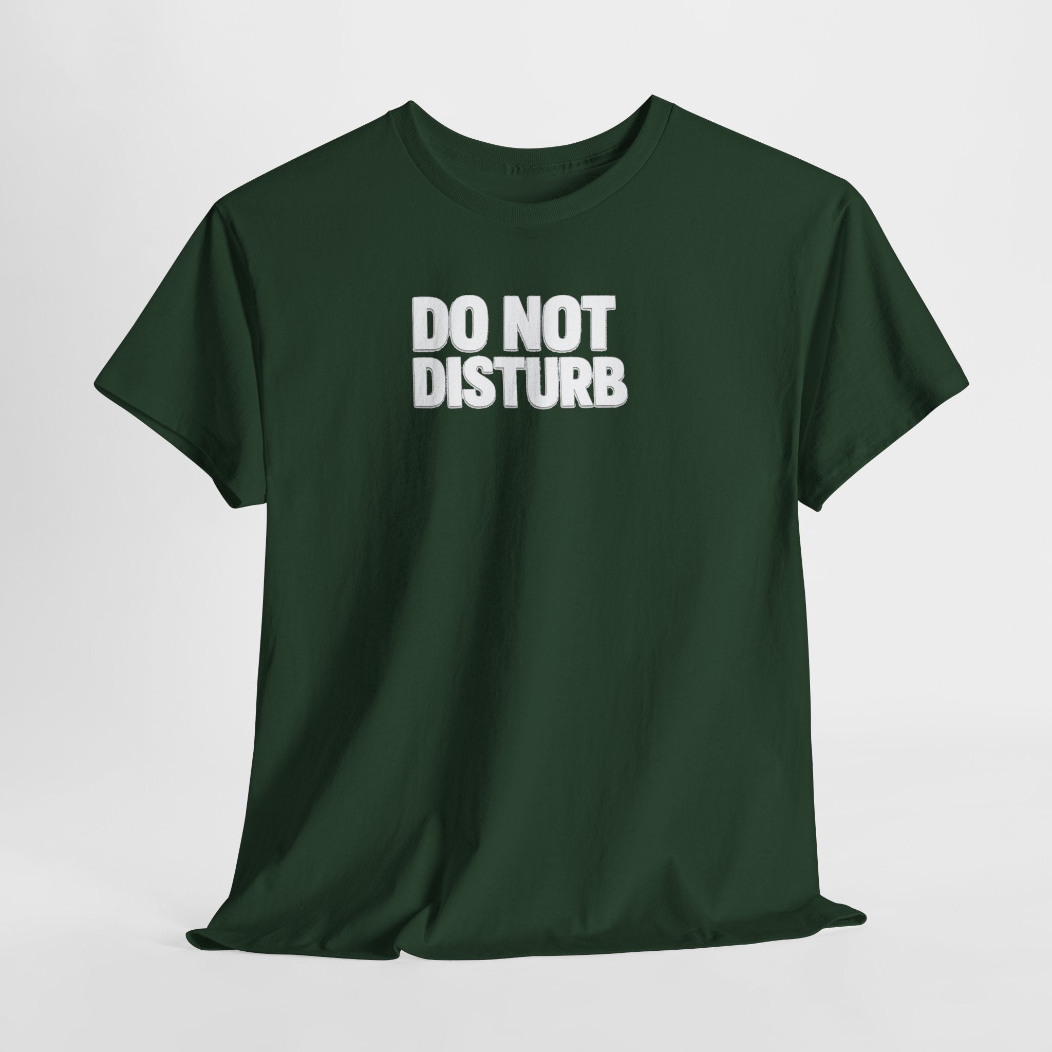 Do Not Disturb Tee — Black Graphic Statement T-Shirt
