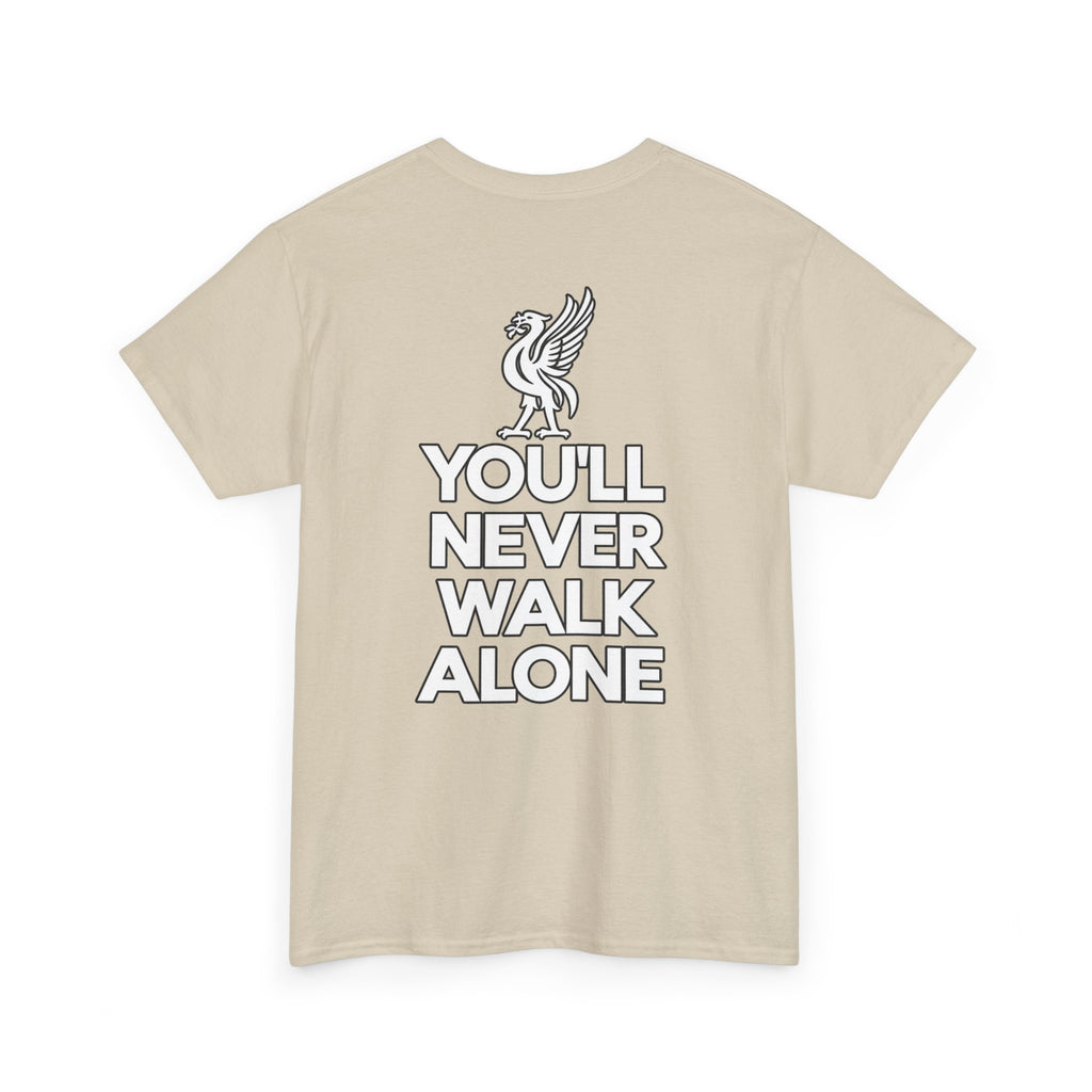 You'll Never Walk Alone T‑Shirt — Liverpool FC Crest Cotton Tee