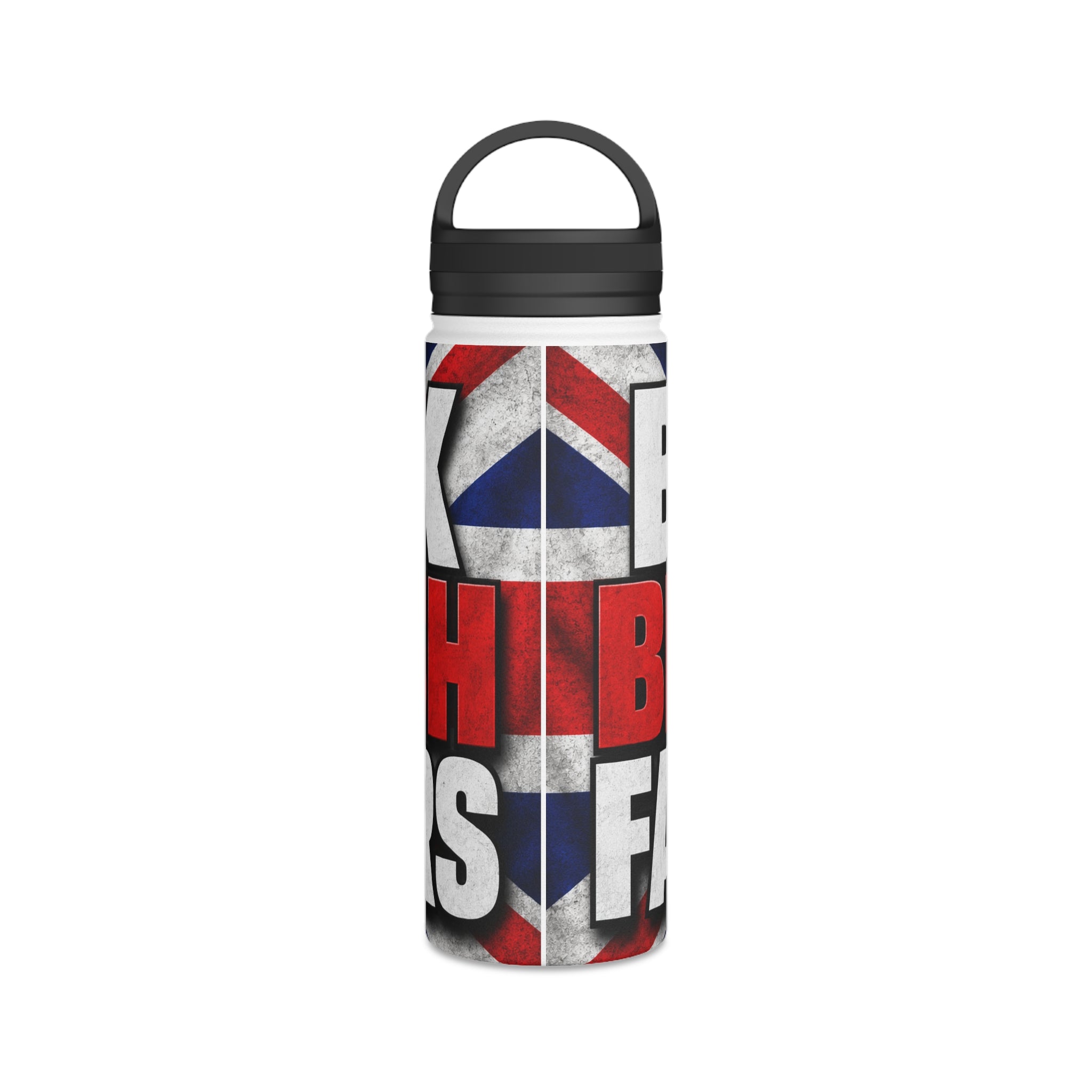 Back British Farmers Stainless Steel Water Bottle — Union Jack Patriotic Insulated Bottle