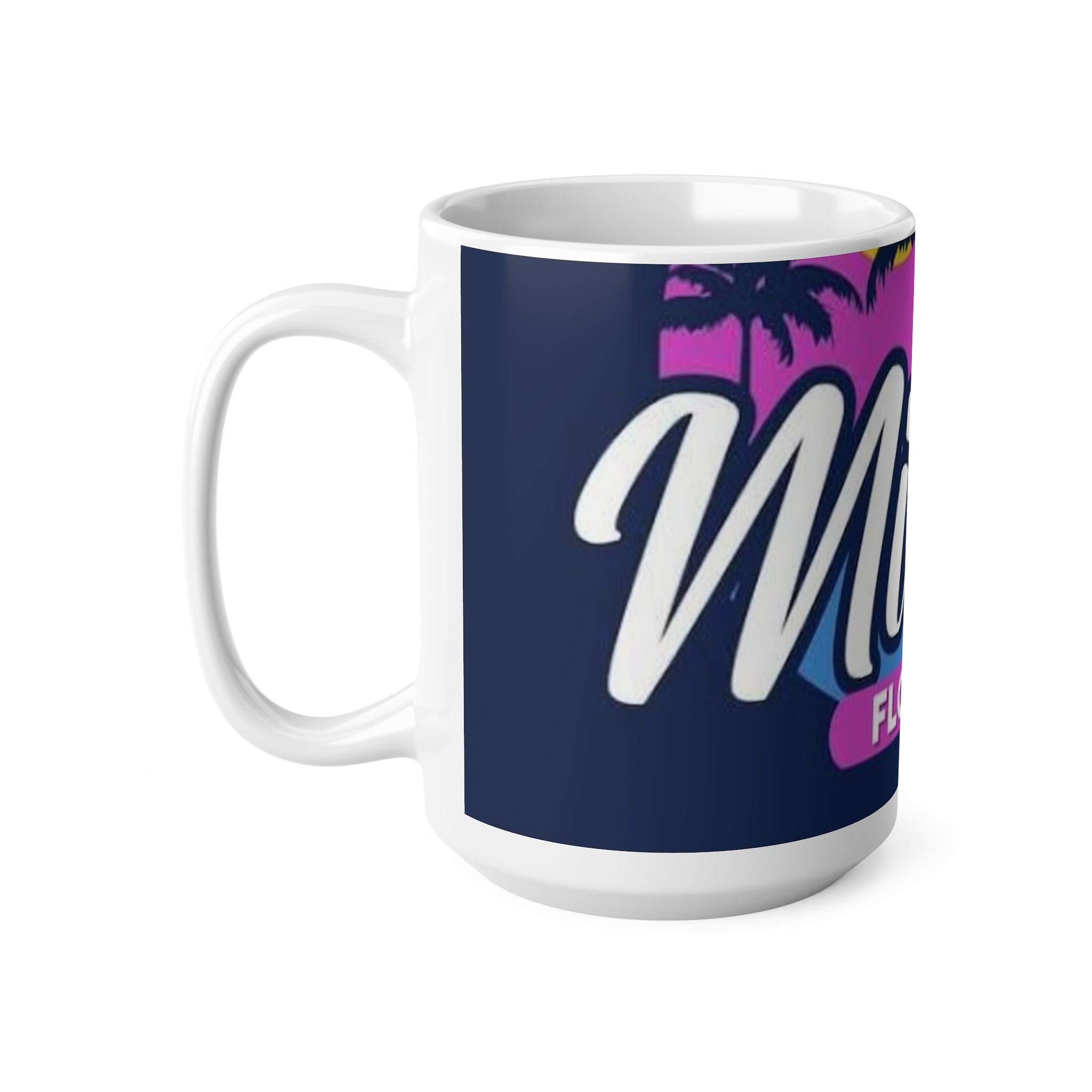 Miami Florida Retro Palm Tree Coffee Mug — 11oz & 15oz Ceramic