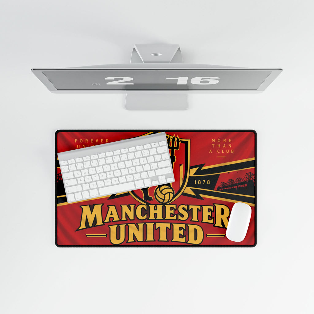 Manchester United Desk Mat — Large Football Gaming Mouse Pad