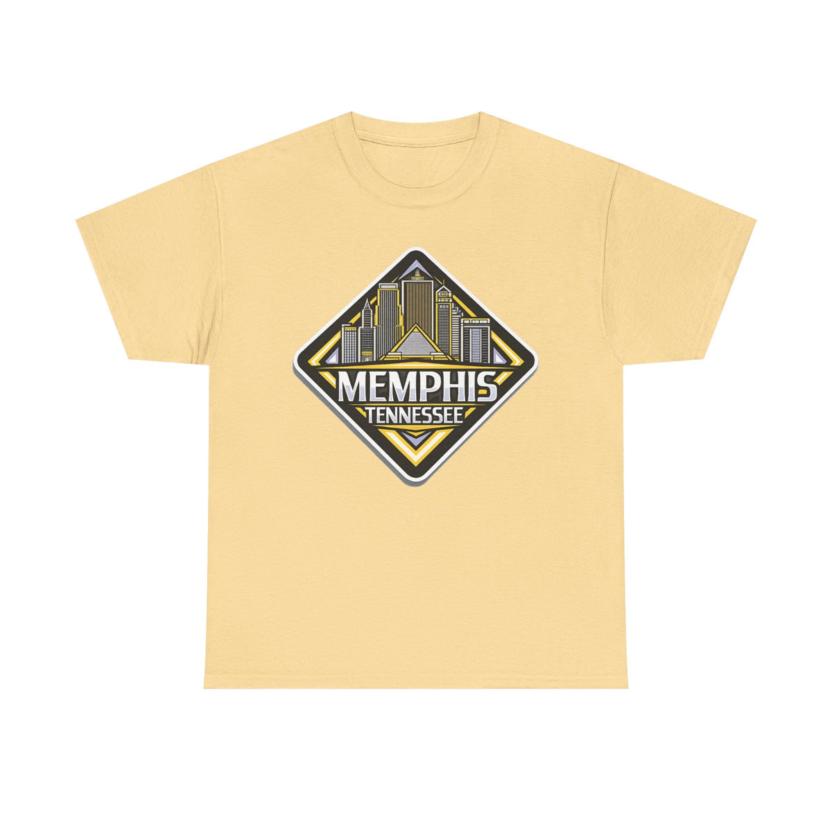 Memphis Tennessee Skyline T‑Shirt — Retro City Badge Tee