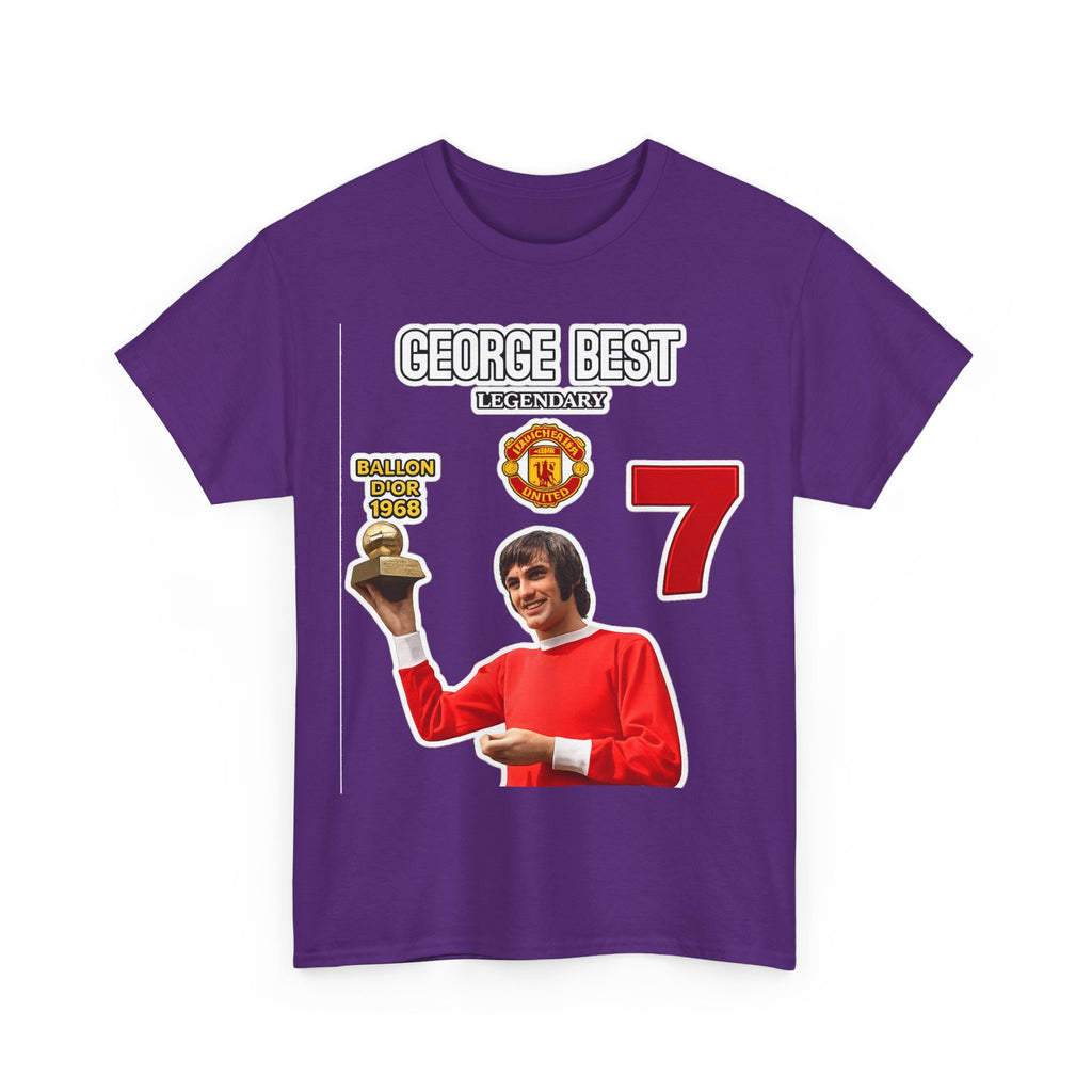 George Best Manchester United #7 Vintage Soccer T-Shirt – Ballon d'Or Tribute