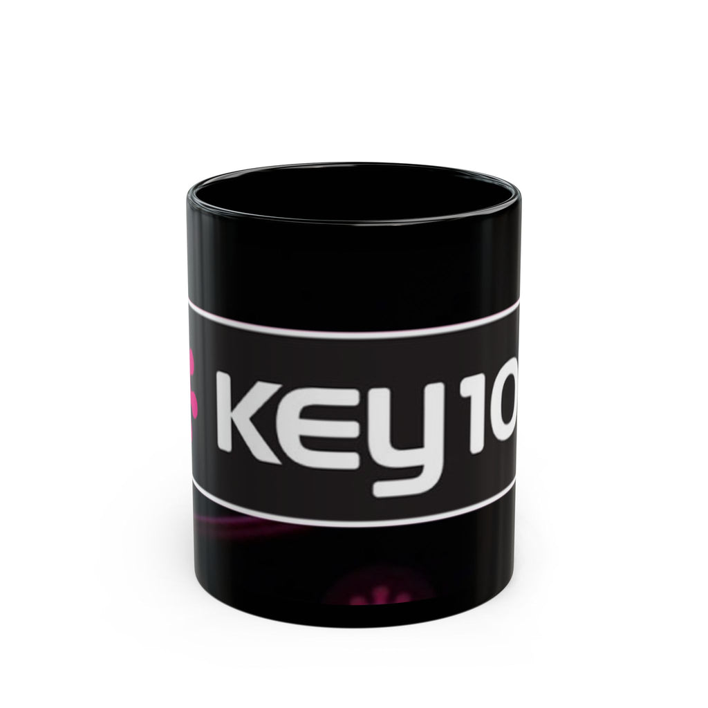 Key 103 Black Coffee Mug – Retro Radio Logo 11oz/15oz