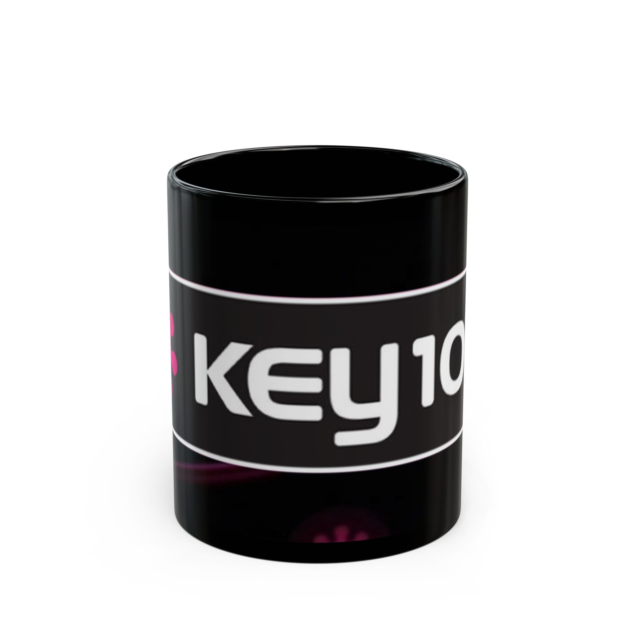 Key 103 Black Coffee Mug – Retro Radio Logo 11oz/15oz