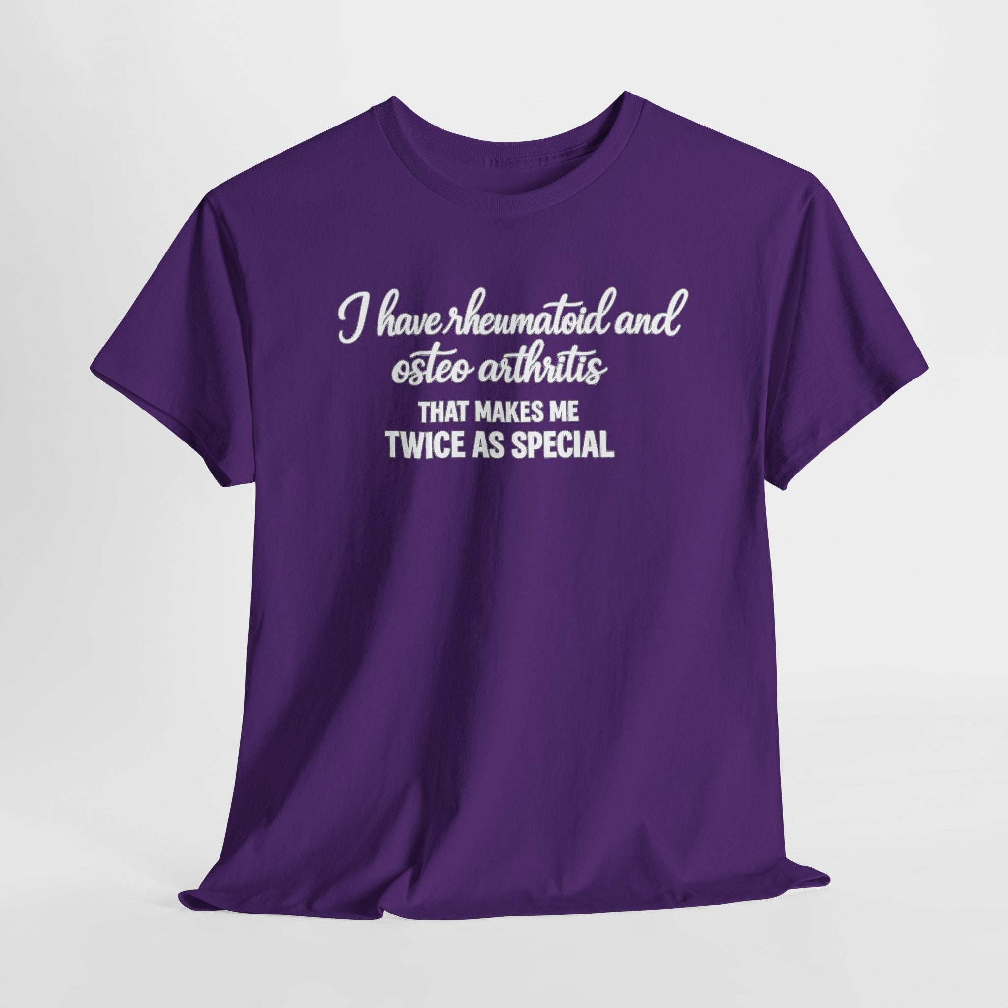 Rheumatoid & Osteoarthritis Awareness T-Shirt – "Twice As Special"