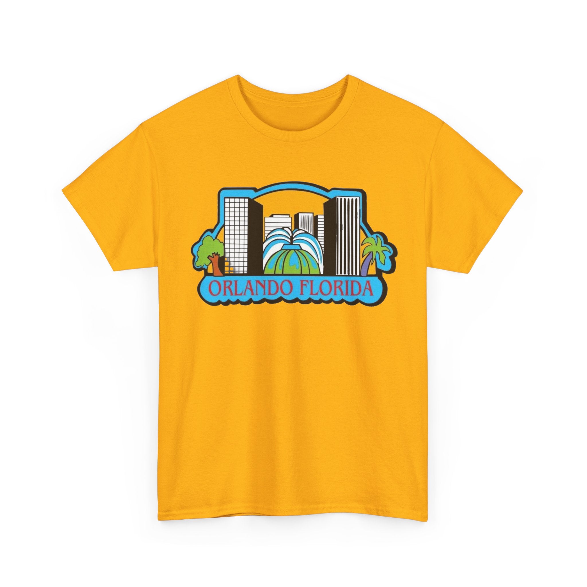 Orlando Florida Retro Skyline T-Shirt