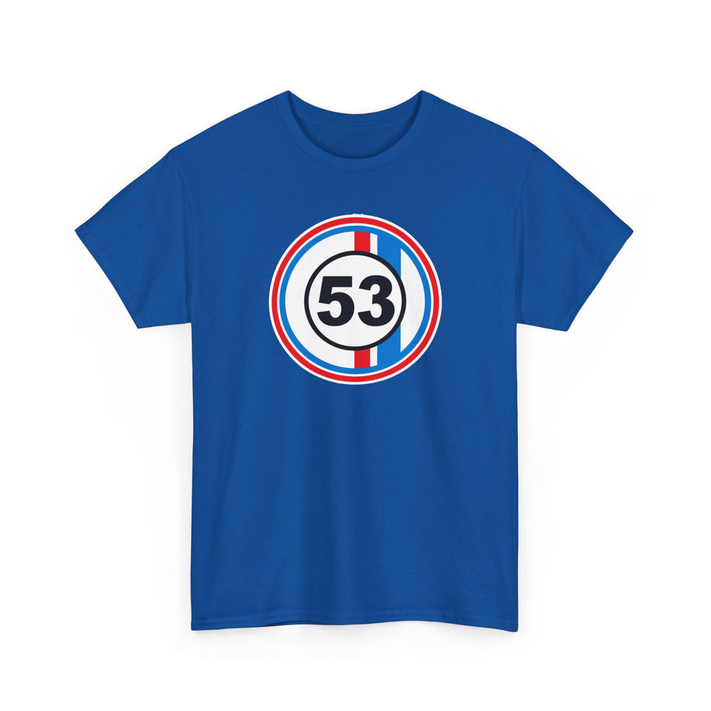 Racing Stripe Number 53 Cotton T-Shirt / Tee