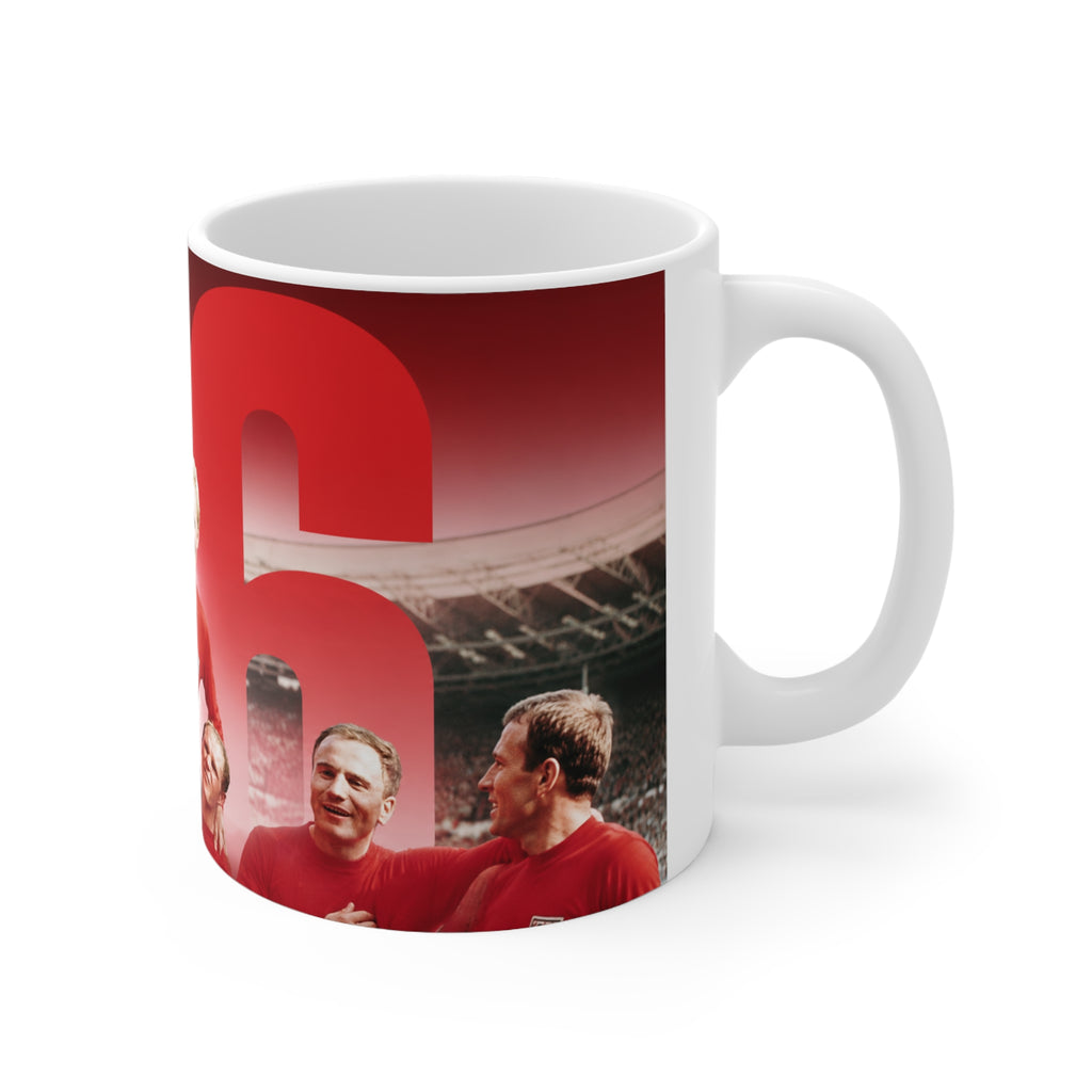 England 1966 World Cup Champions Vintage Football Mug — Retro 1966 Soccer Team Design